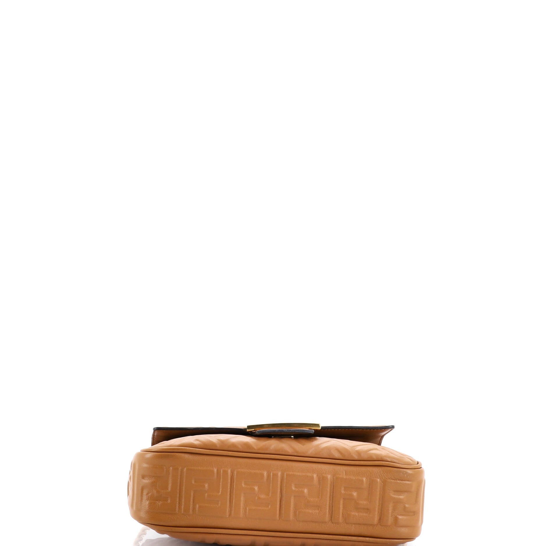 Midi Baguette Chain Bag Zucca Embossed Leather Medium