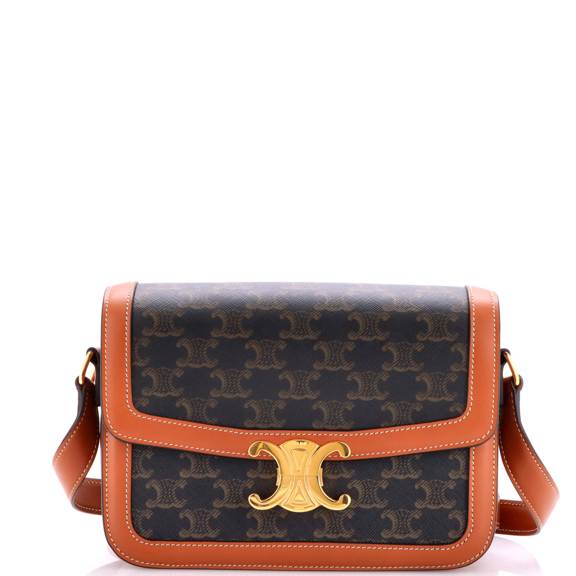 Triomphe Shoulder Bag Triomphe Coated Canvas Medium
