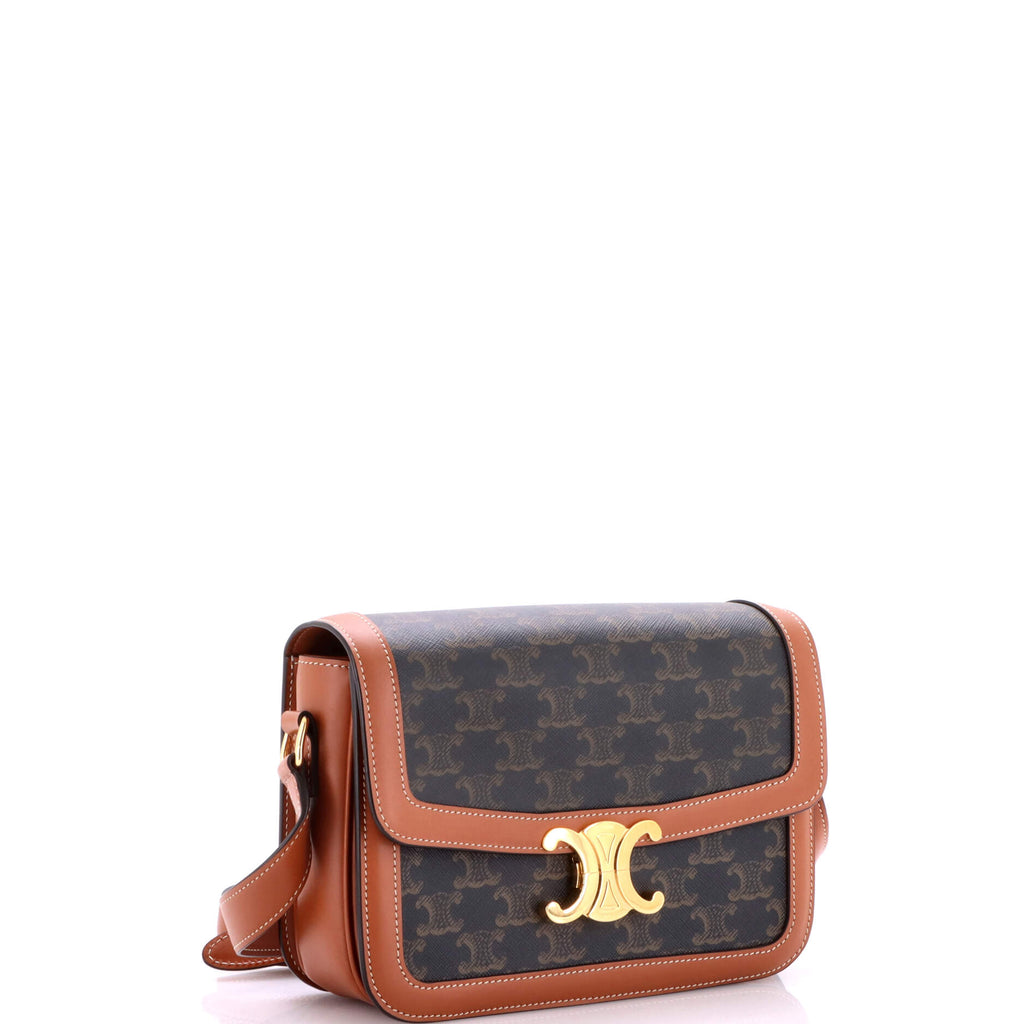 Triomphe Shoulder Bag Triomphe Coated Canvas Medium