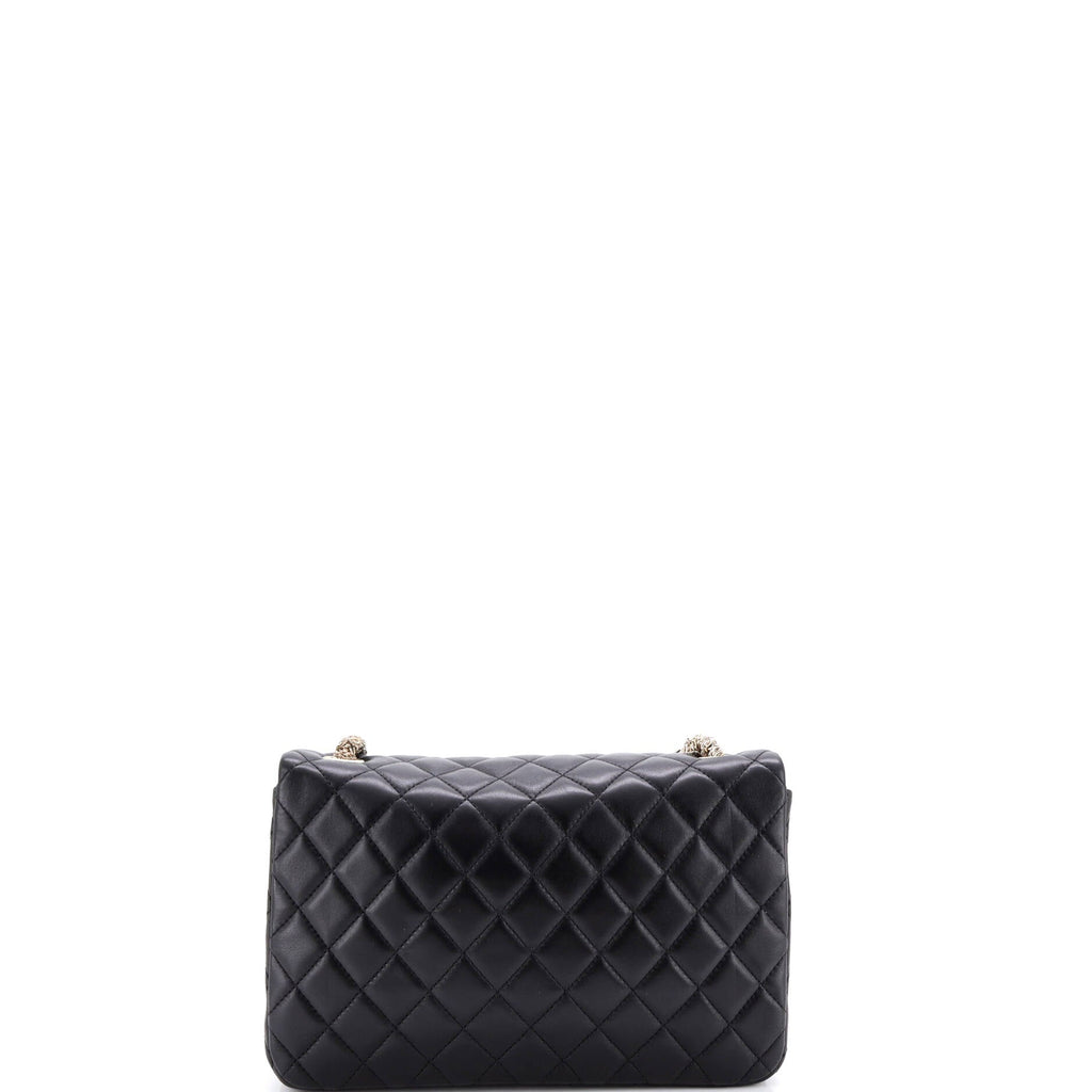 Westminster Tangled Pearl Chain Flap Bag Quilted Lambskin Medium