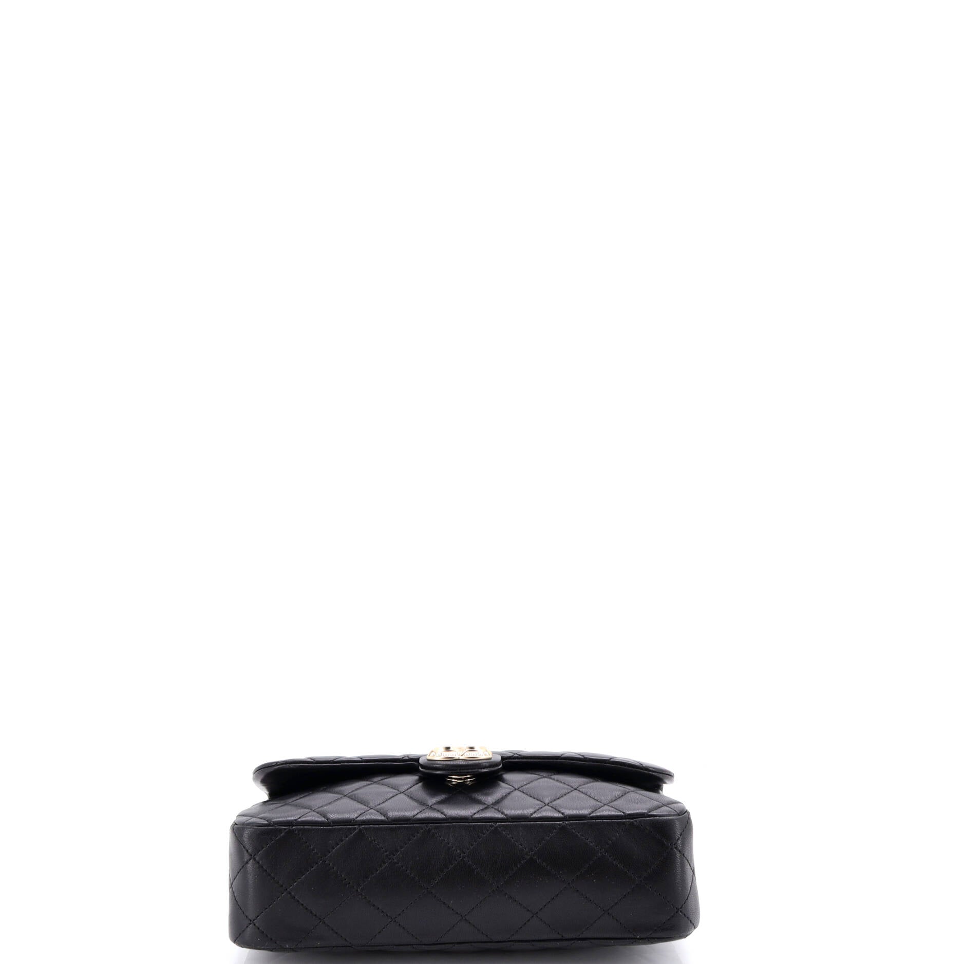 Westminster Tangled Pearl Chain Flap Bag Quilted Lambskin Medium