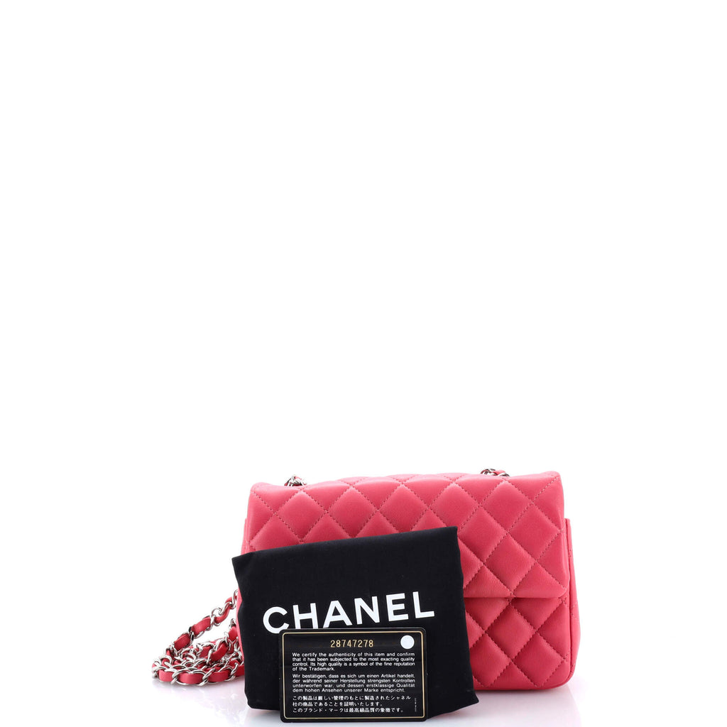 Classic Single Flap Bag Quilted Lambskin Mini