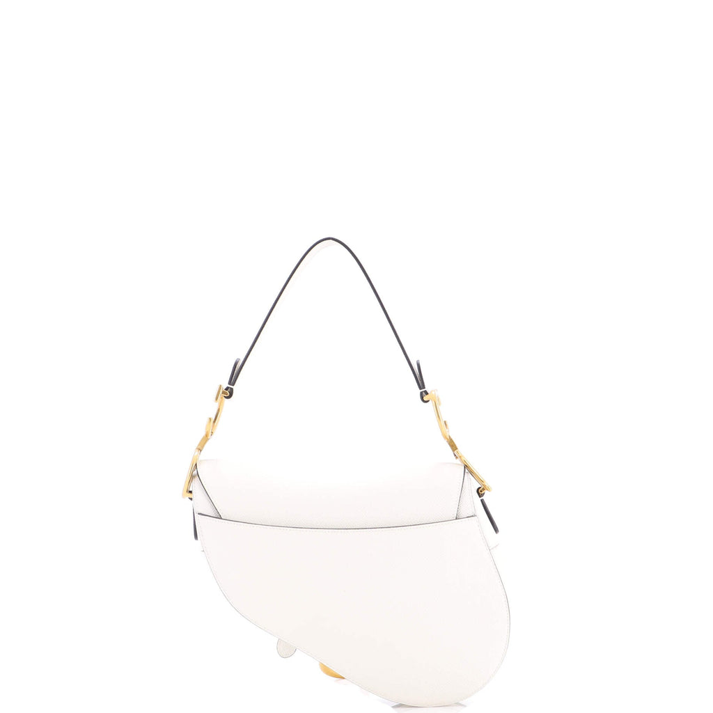 Saddle Handbag with Strap Leather Medium