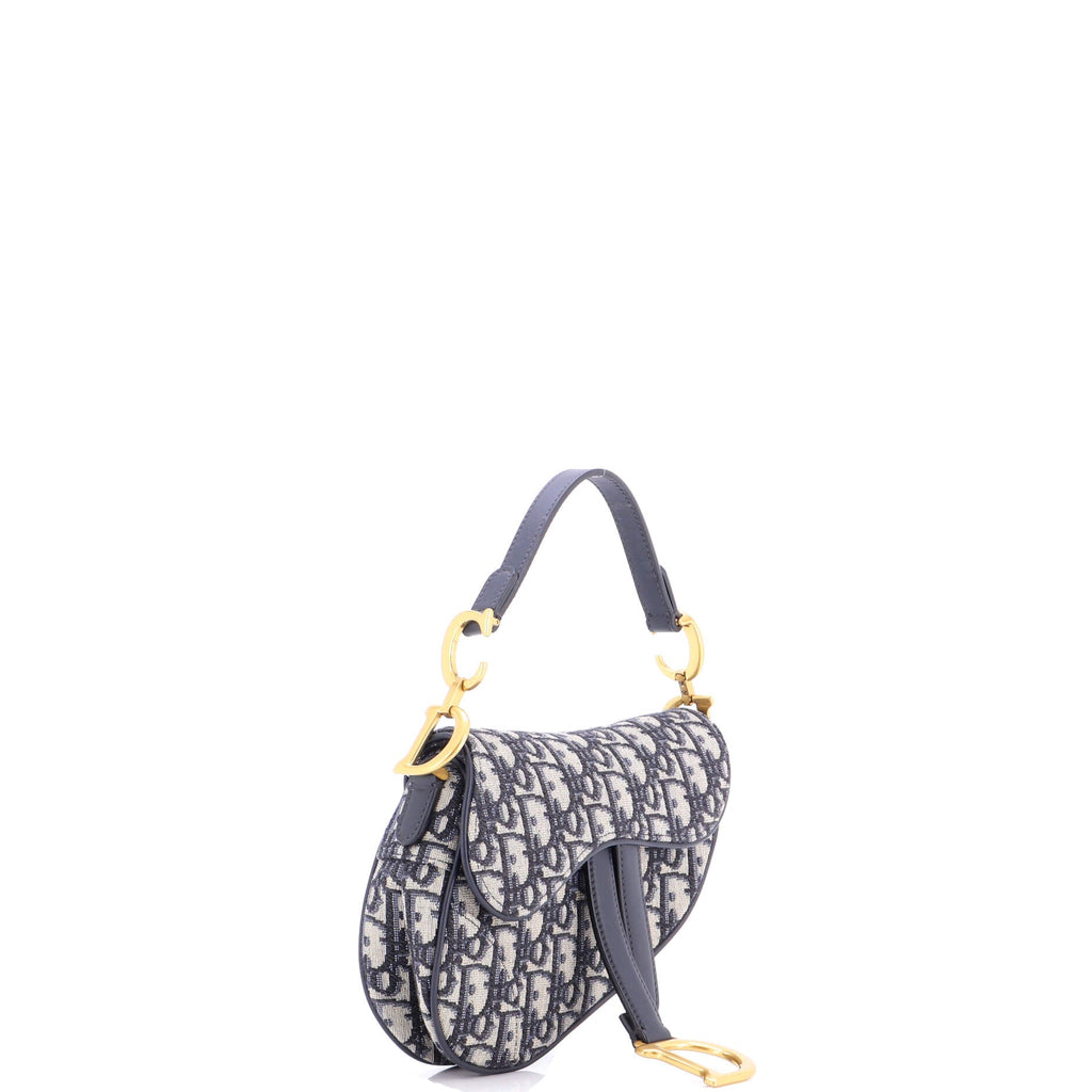 Saddle Handbag Oblique Canvas Mini