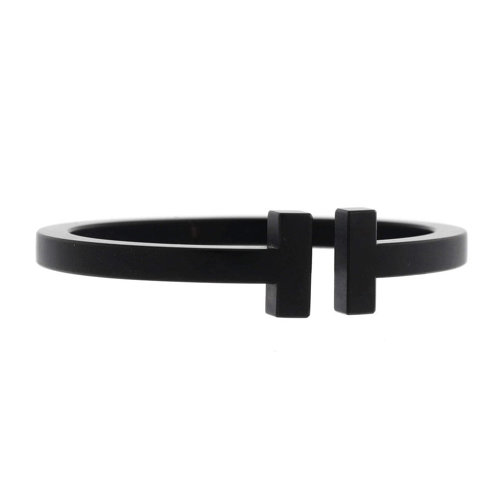 T Square Bracelet Black Coated Steel