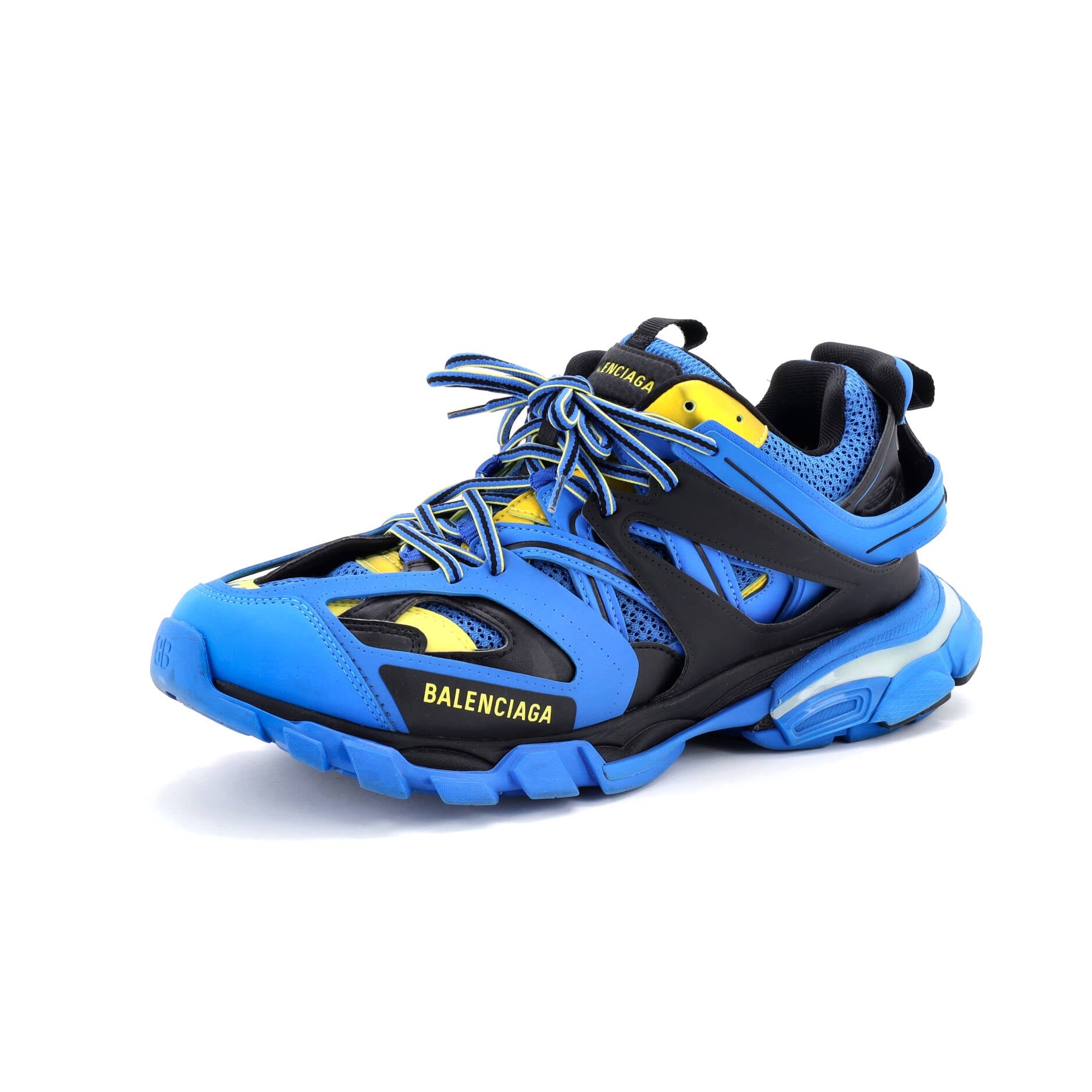 Men's Track LED Sneakers Fabric and Rubber