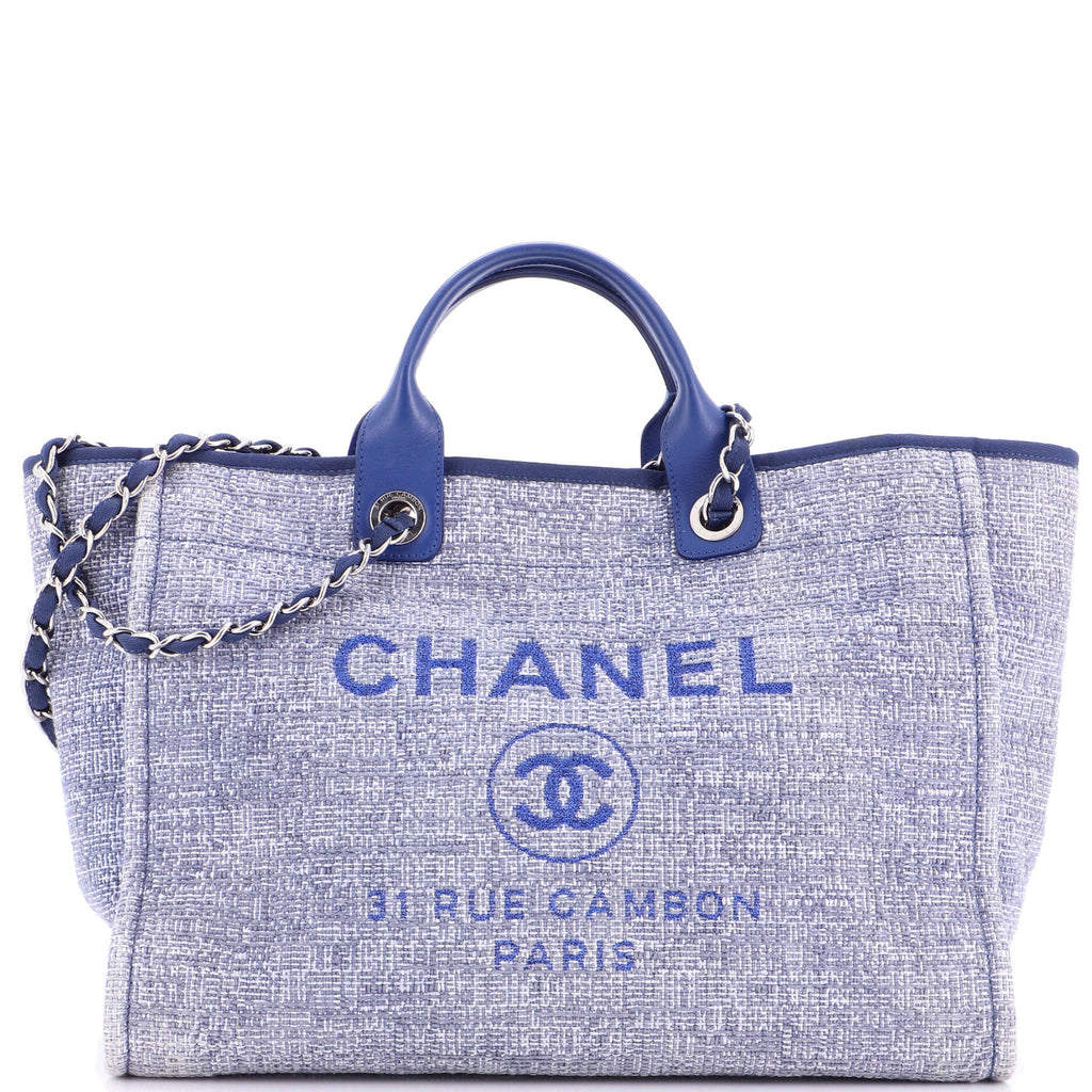Deauville Tote Raffia with Glitter Detail Medium