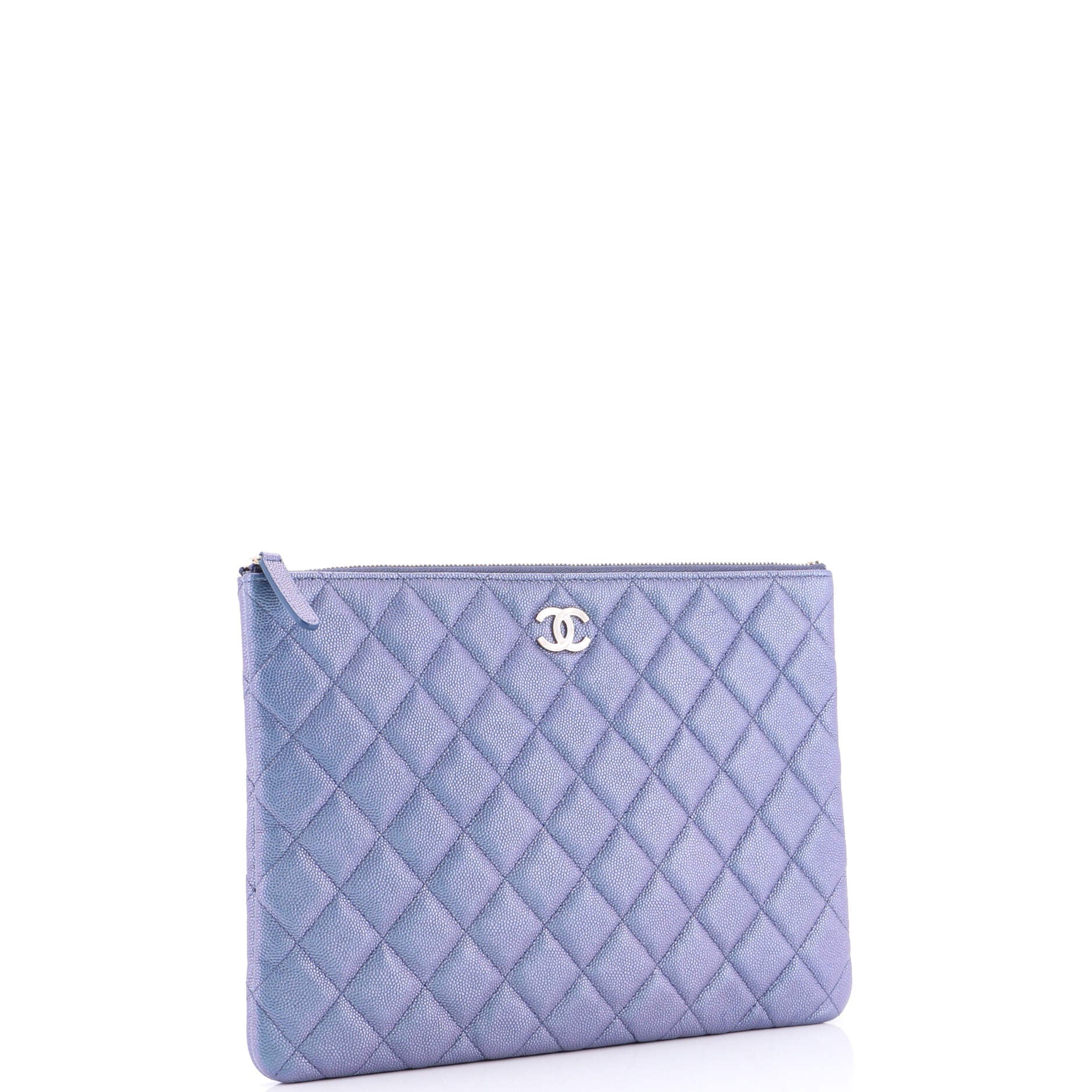 O Case Clutch Quilted Caviar Medium