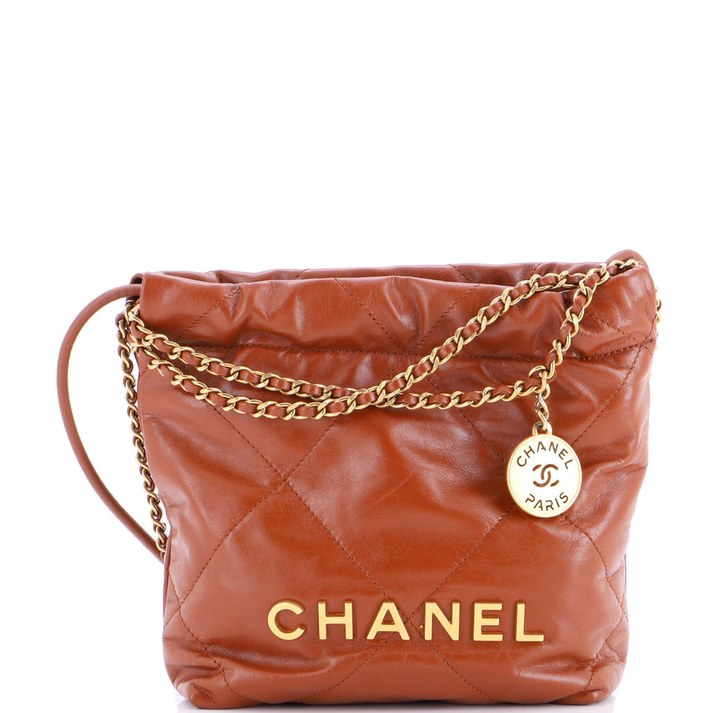 22 Chain Hobo Quilted Calfskin Mini