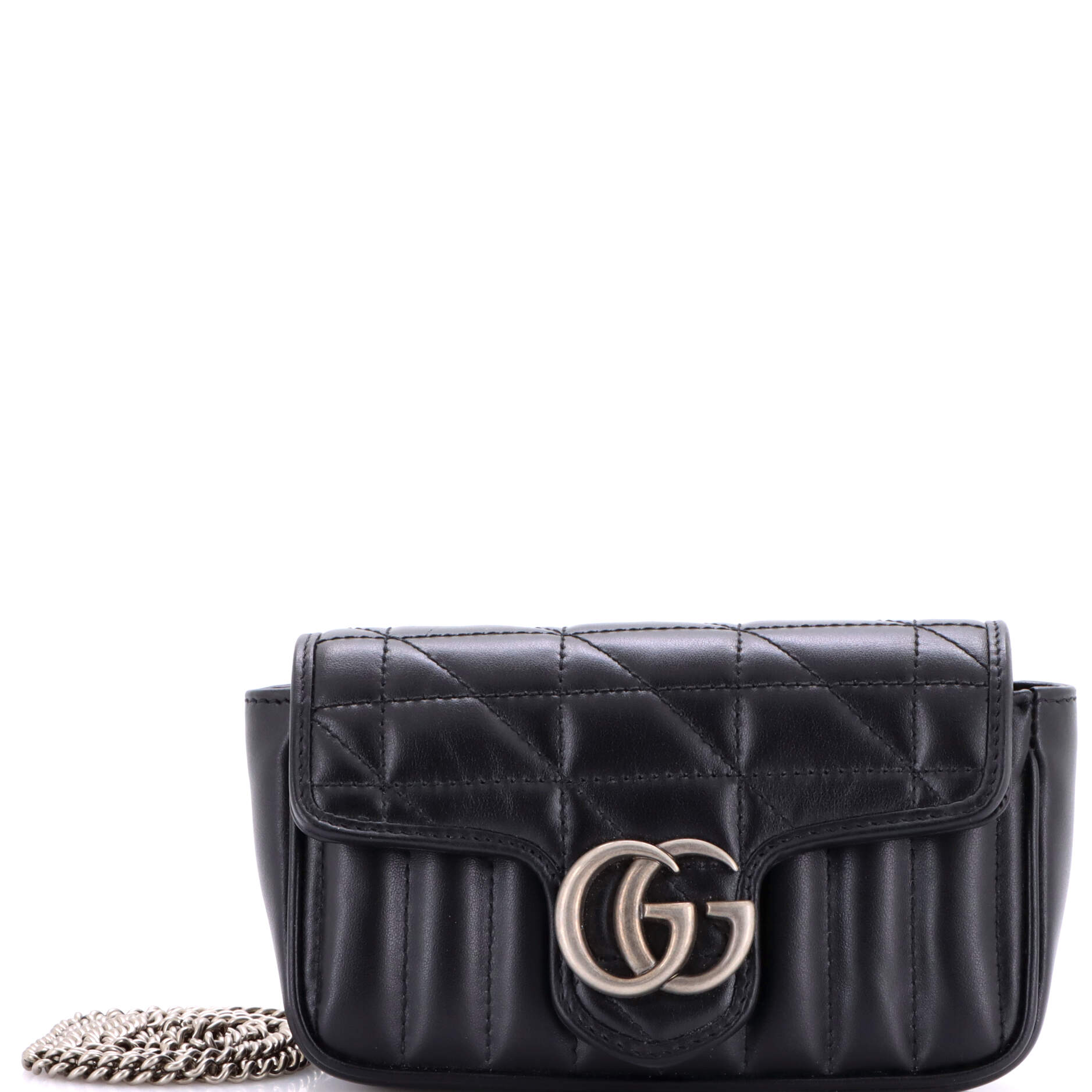 GG Marmont Flap Bag Mixed Matelasse Leather Super Mini