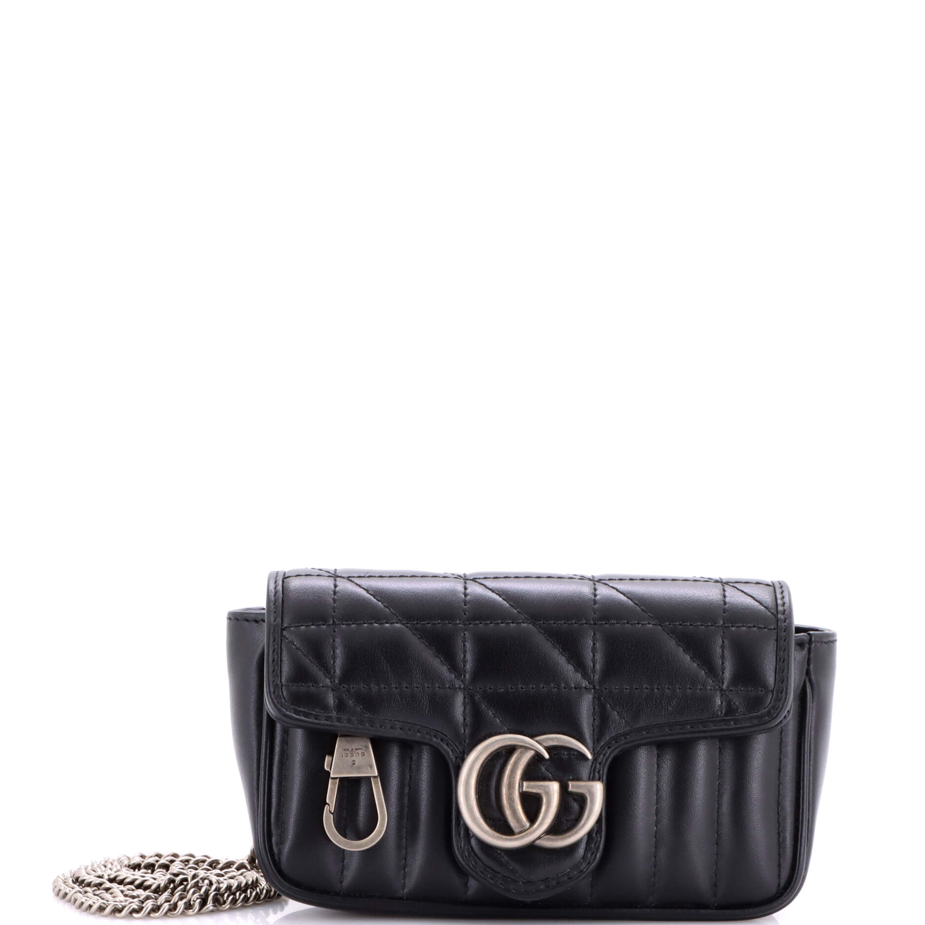 GG Marmont Flap Bag Mixed Matelasse Leather Super Mini