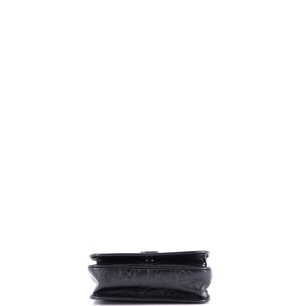 Niki Chain Wallet Matelasse Chevron Leather