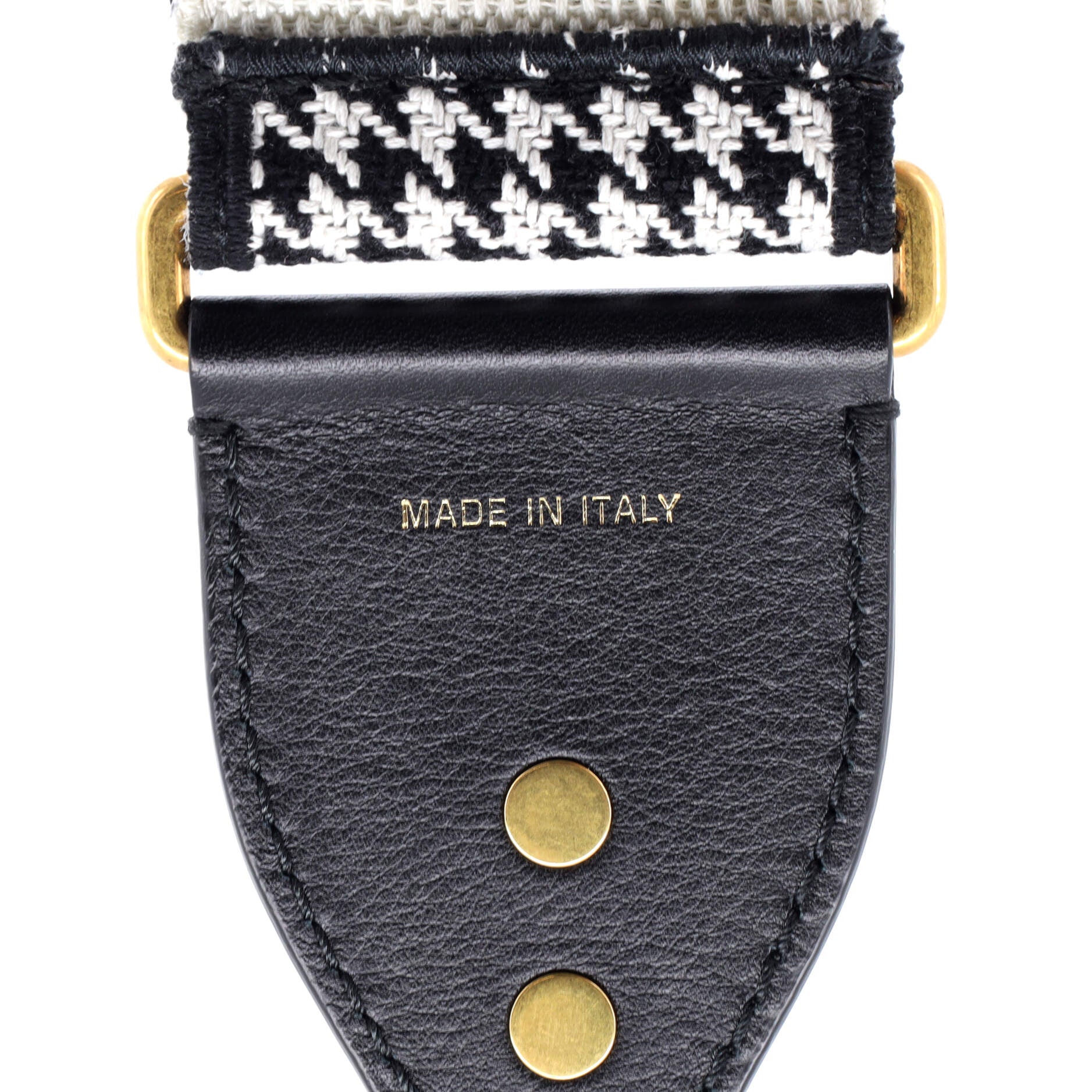30 Montaigne Shoulder Strap Houndstooth Canvas