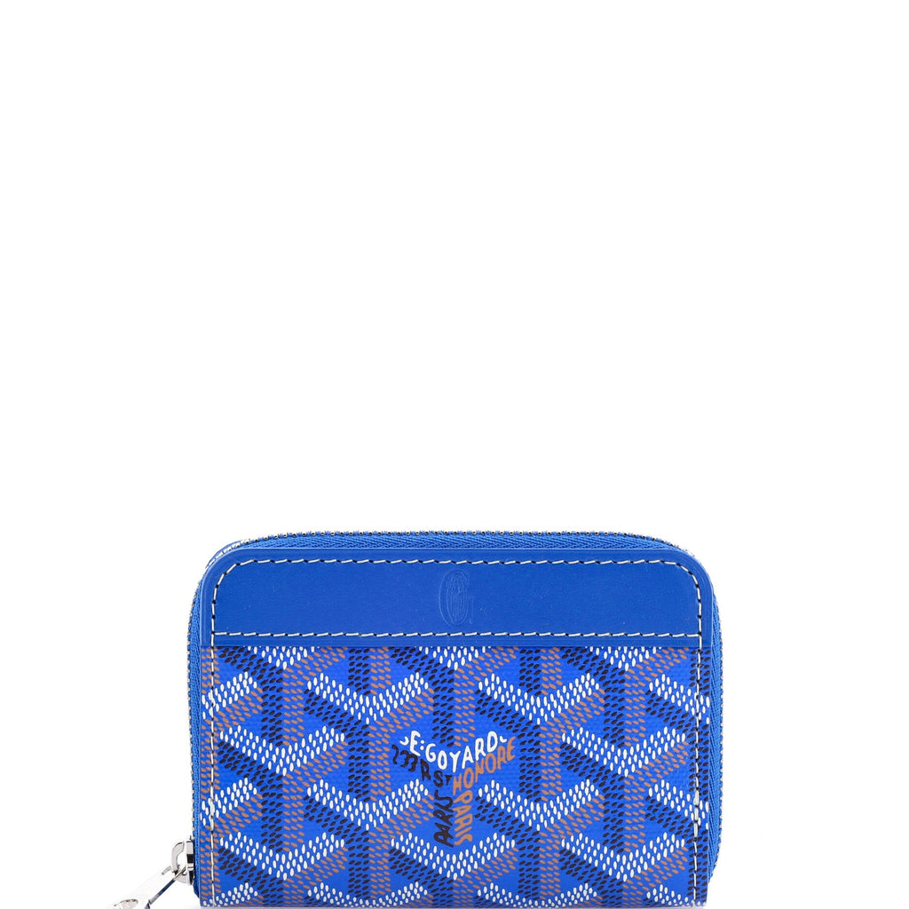 Matignon Zip Wallet Coated Canvas with Leather Mini