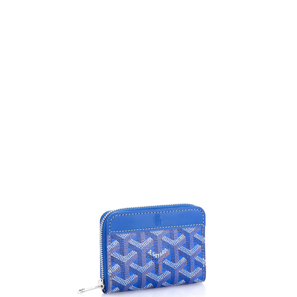 Matignon Zip Wallet Coated Canvas with Leather Mini