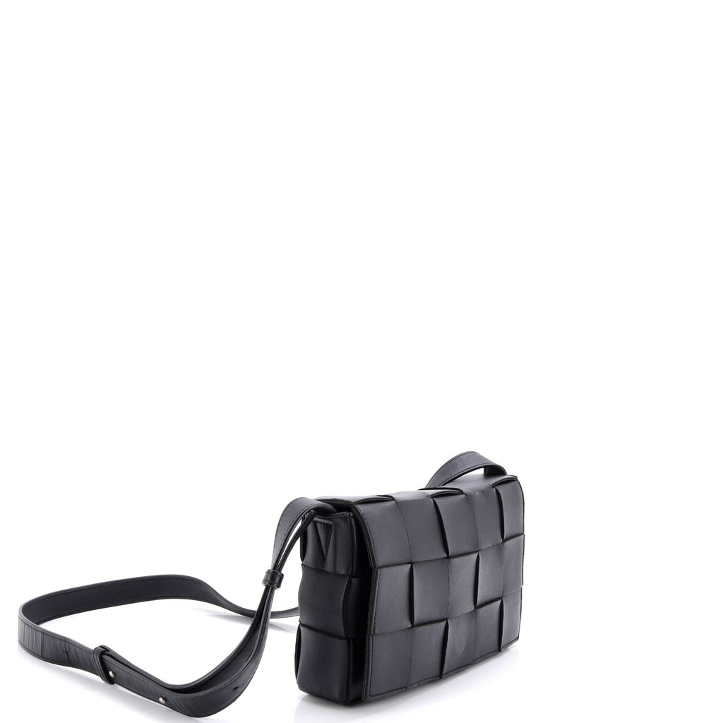 Cassette Crossbody Bag Maxi Intrecciato Leather Small