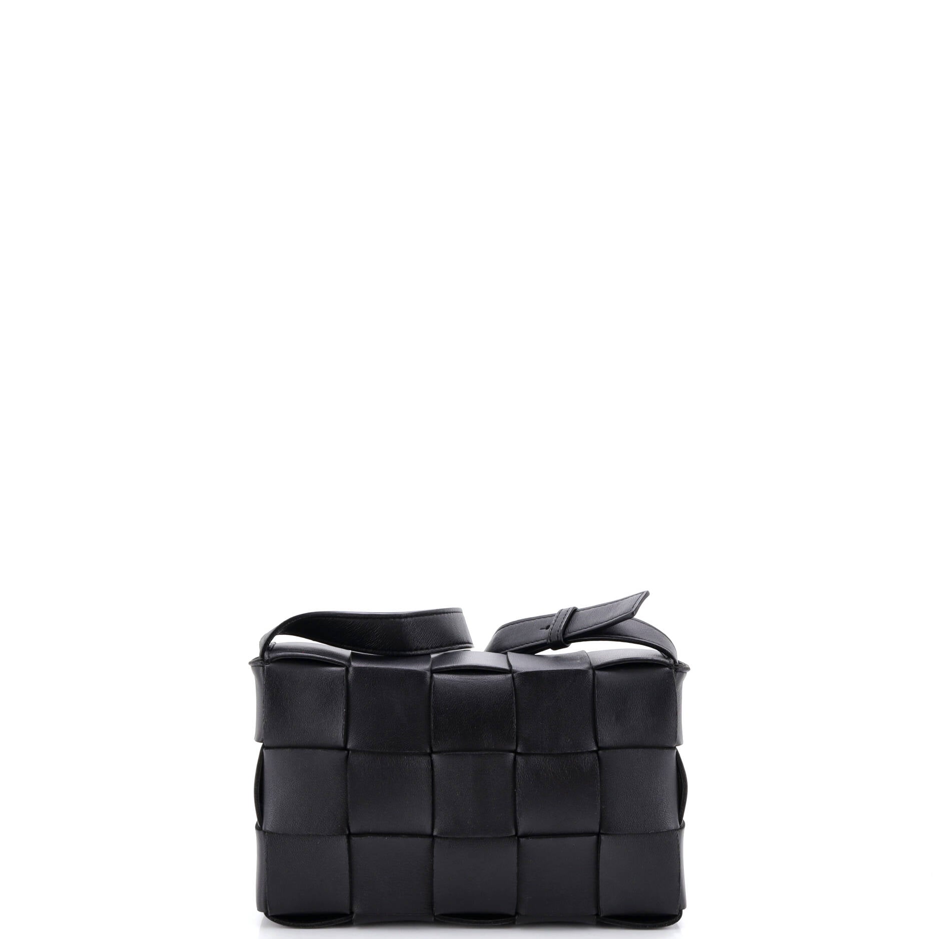 Cassette Crossbody Bag Maxi Intrecciato Leather Small