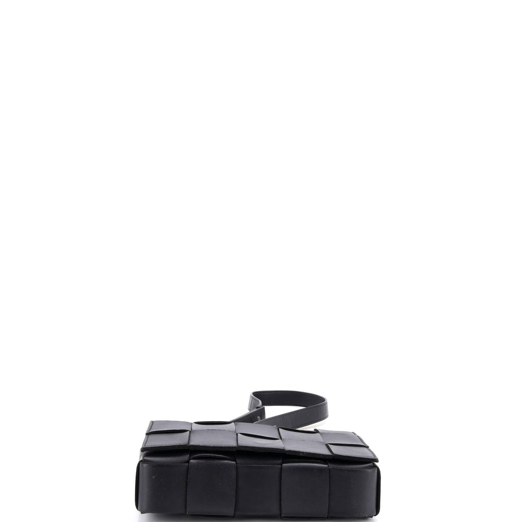 Cassette Crossbody Bag Maxi Intrecciato Leather Small
