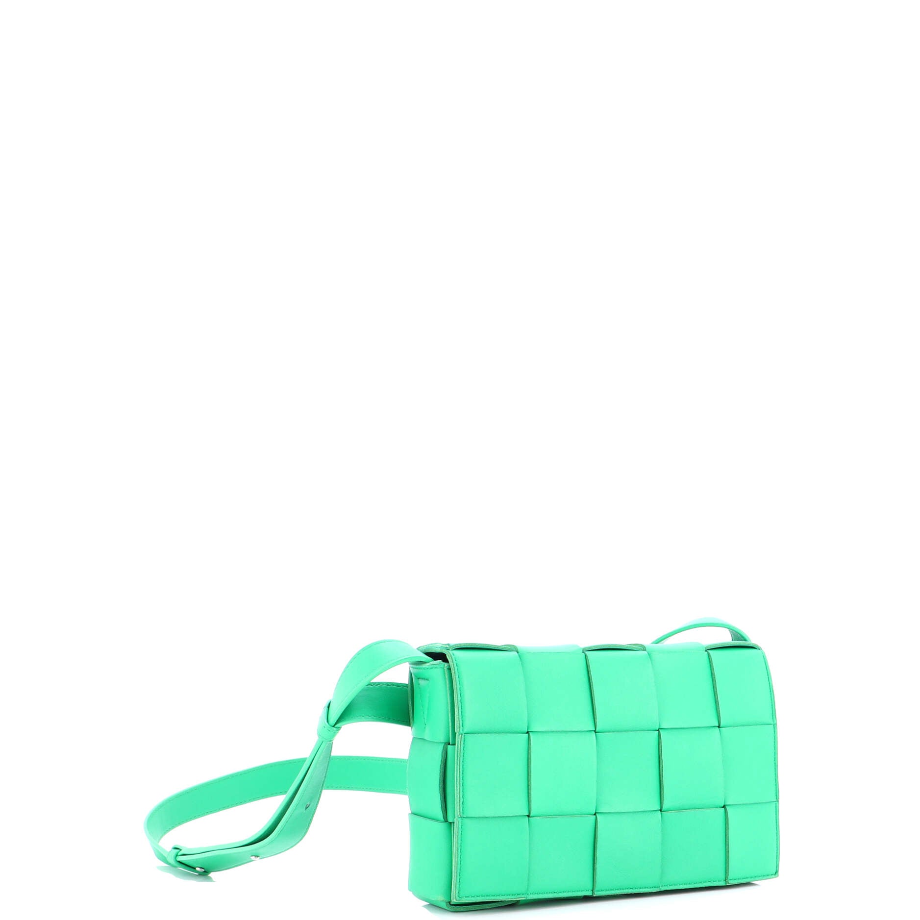 Cassette Crossbody Bag Maxi Intrecciato Leather Small