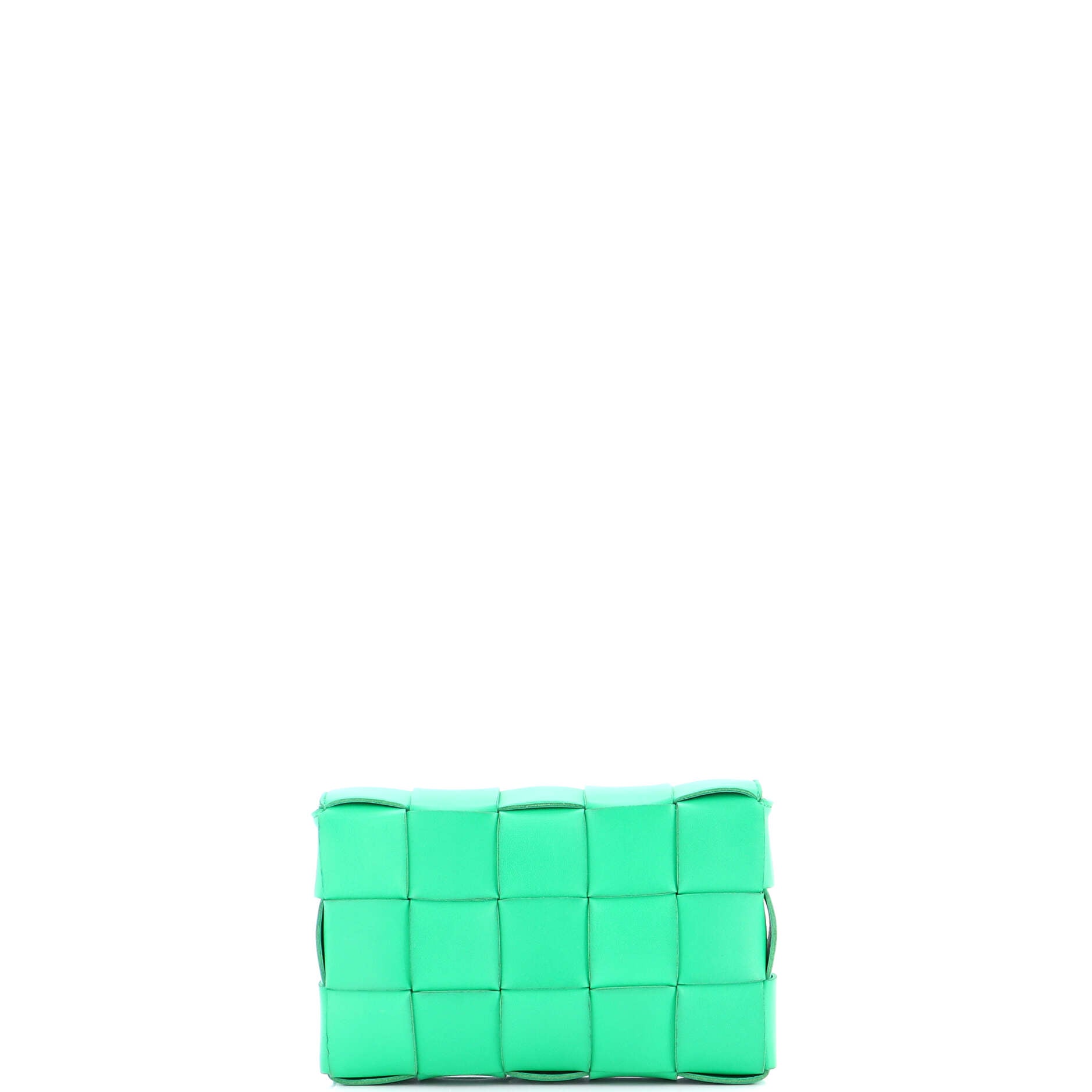 Cassette Crossbody Bag Maxi Intrecciato Leather Small
