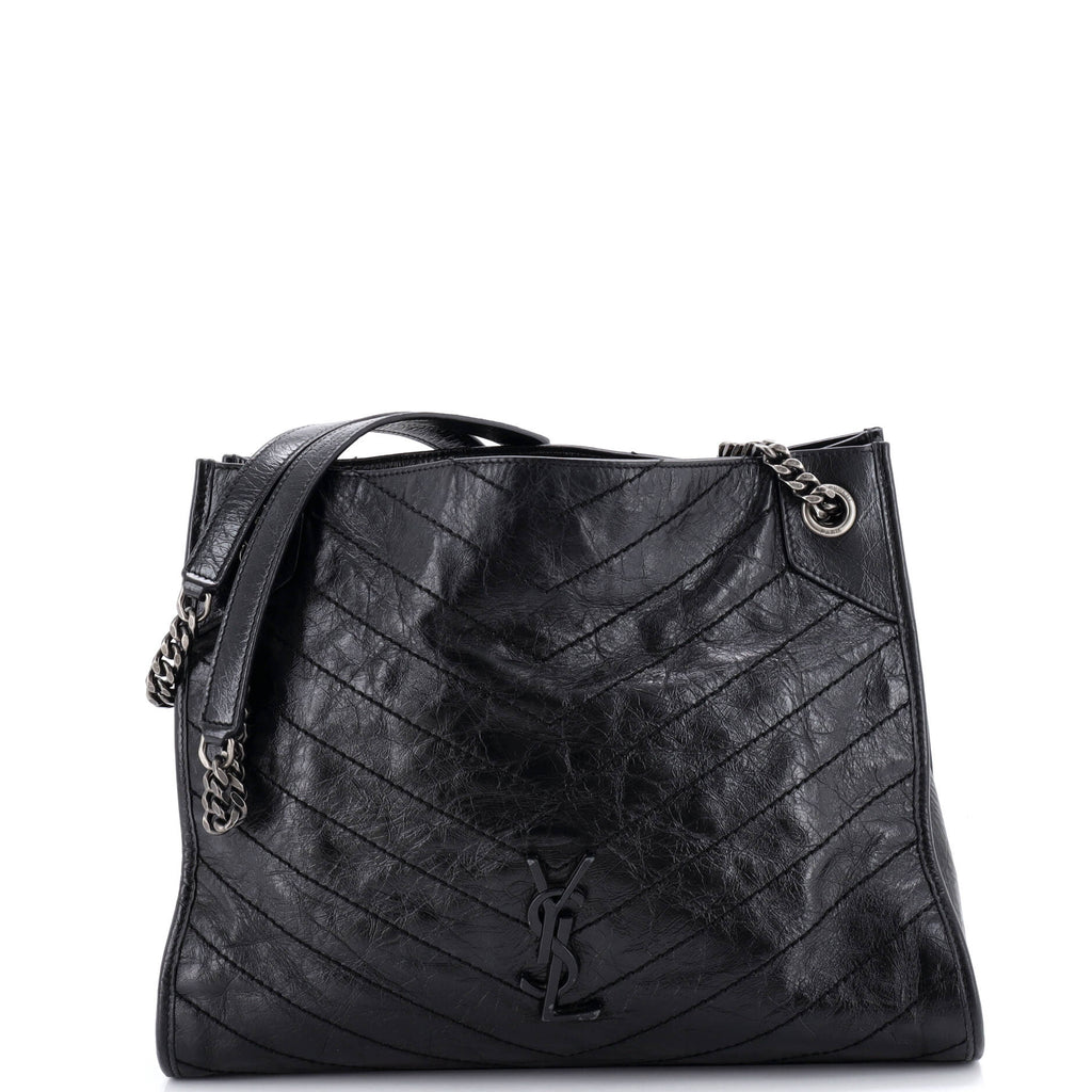 Niki Shopping Tote Matelasse Chevron Leather Medium