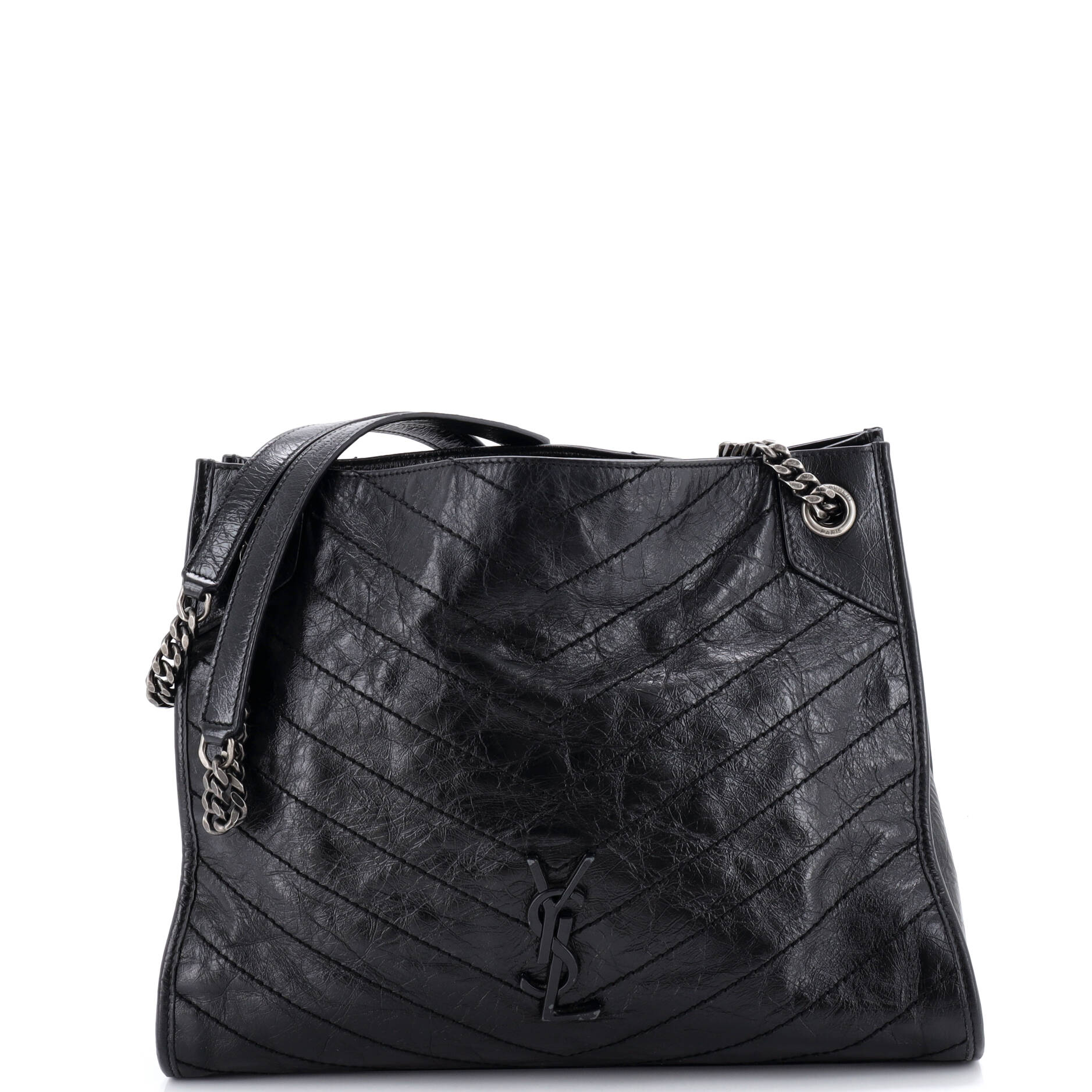 Niki Shopping Tote Matelasse Chevron Leather Medium