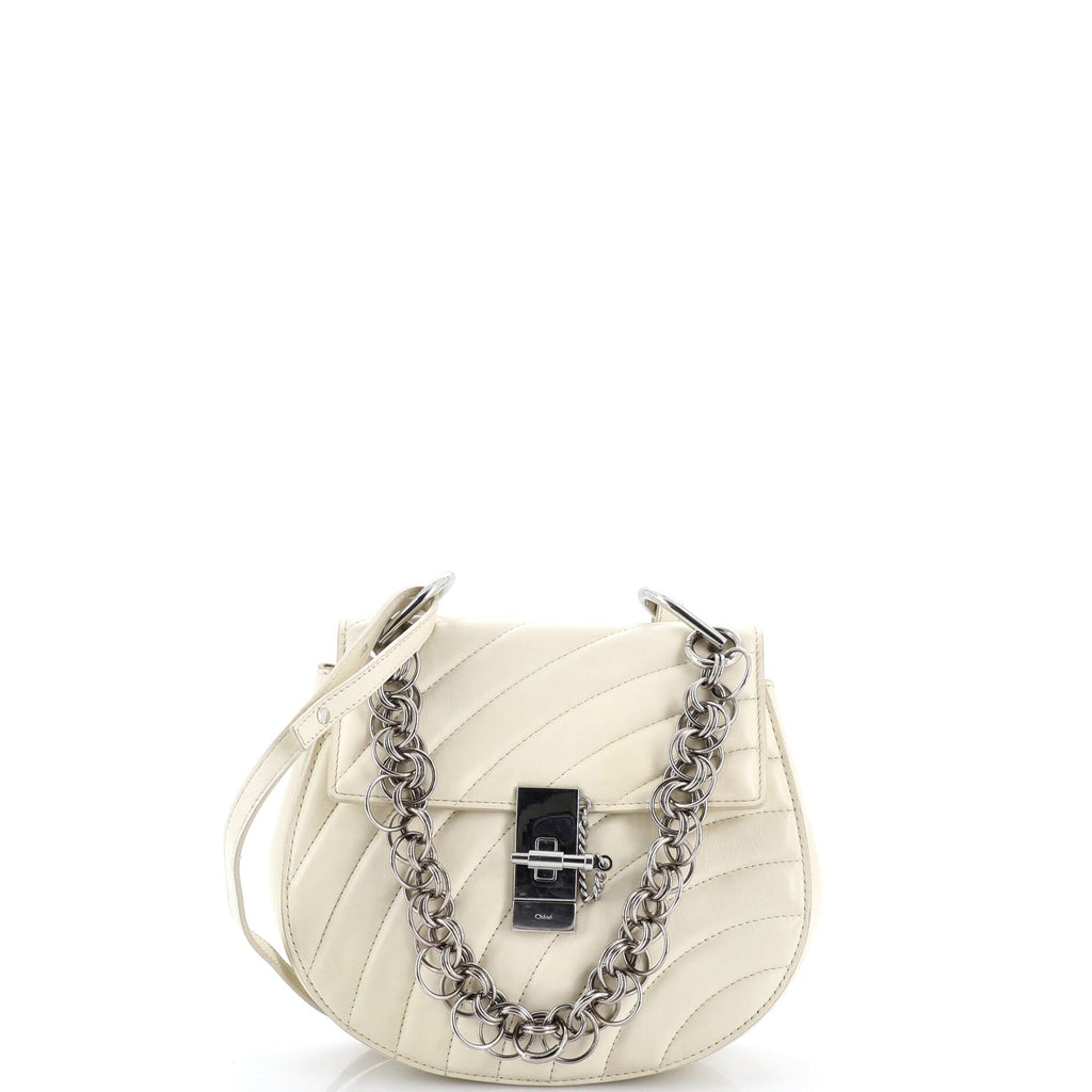 Drew Bijou Crossbody Bag Quilted Leather Small