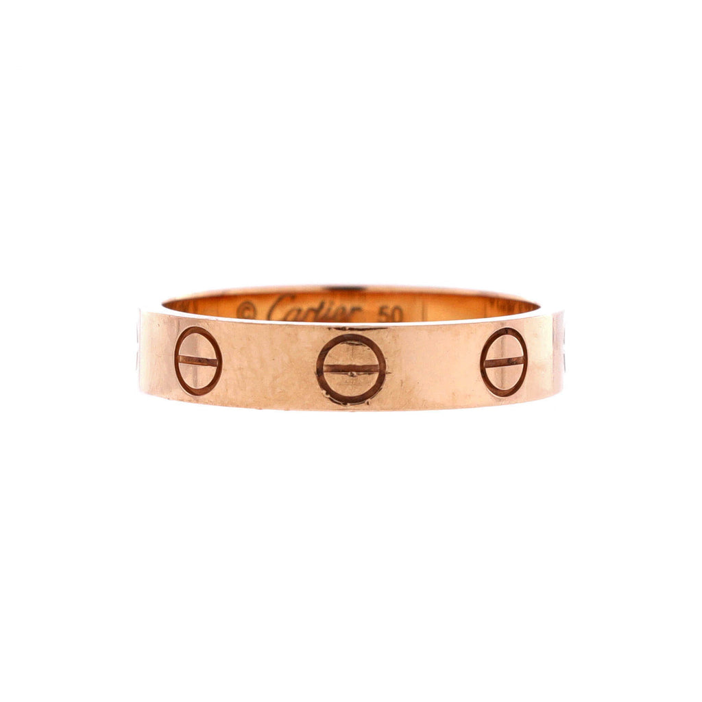 Love Wedding Band Ring 18K Rose Gold