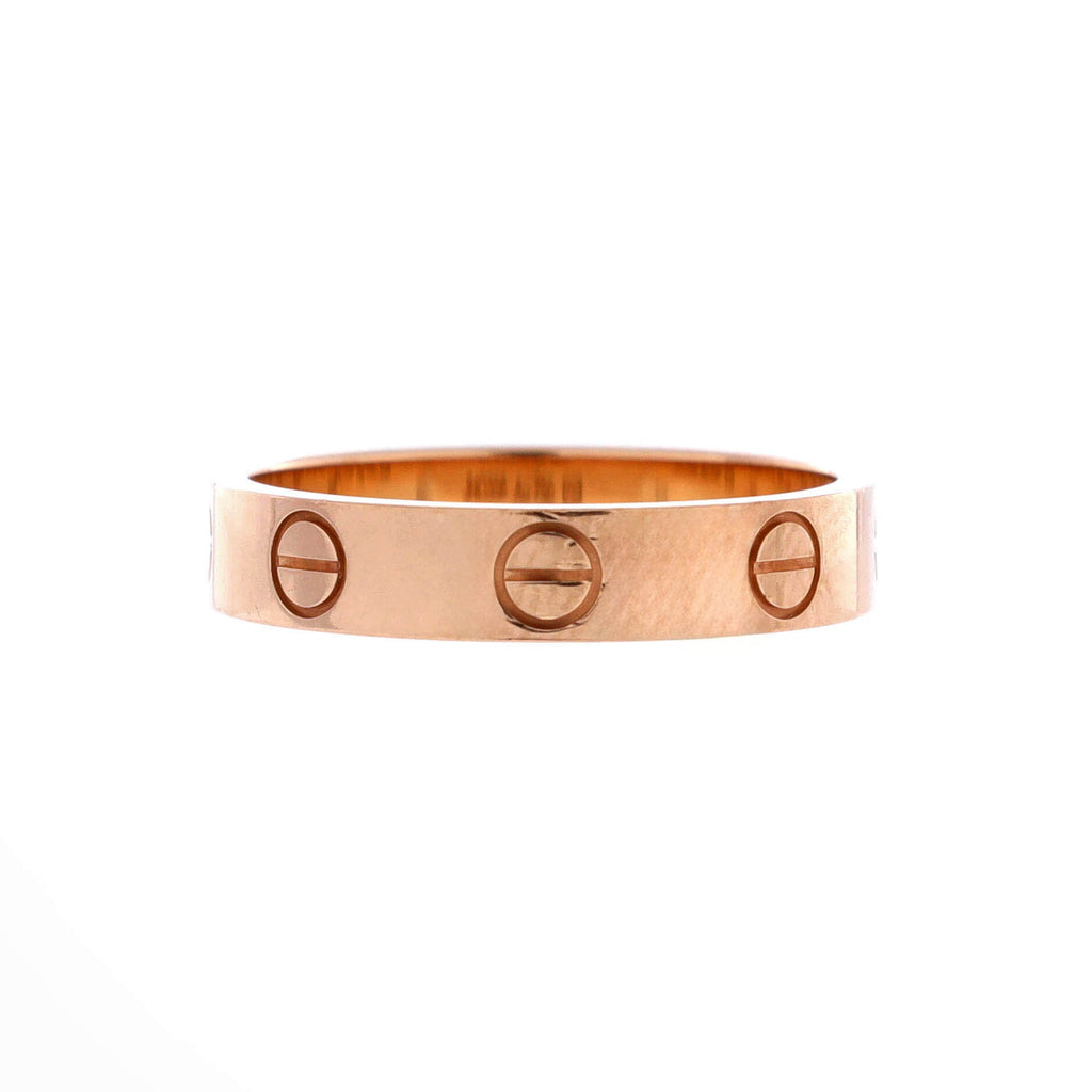 Love Wedding Band Ring 18K Rose Gold
