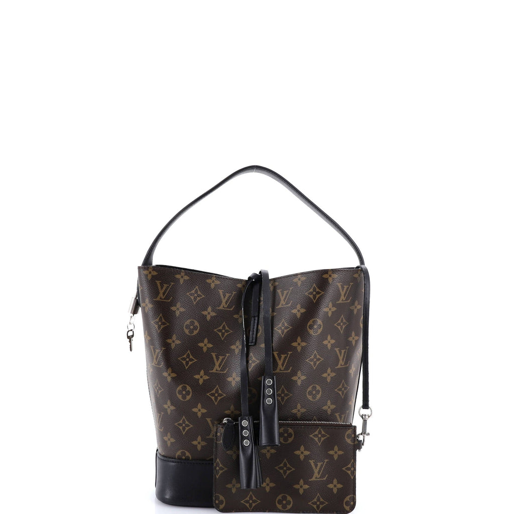 NN14 Idole Bucket Bag Monogram Canvas and Leather GM