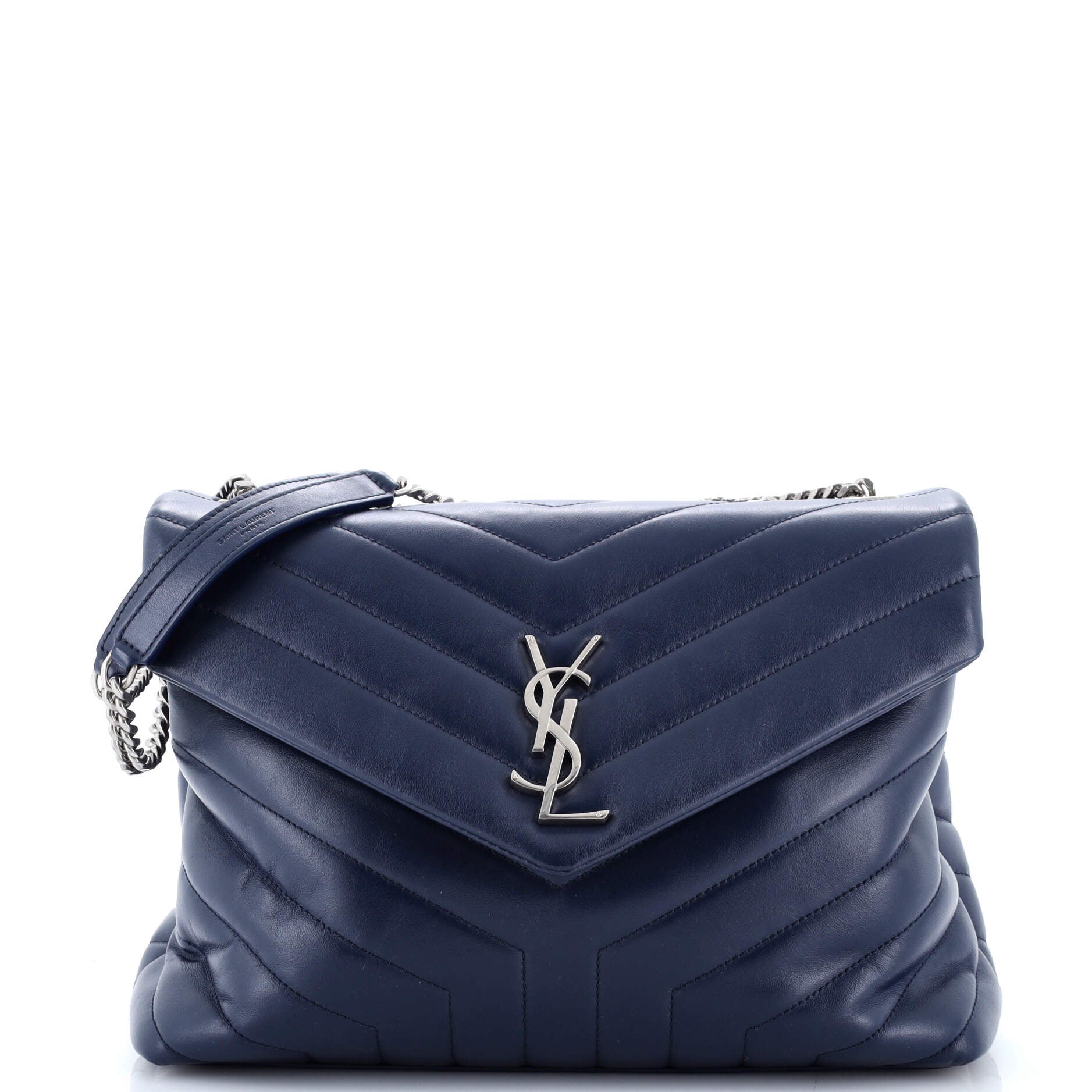 Loulou Shoulder Bag Matelasse Chevron Leather Medium