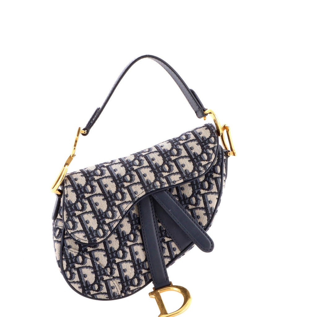 Saddle Handbag Oblique Canvas Mini