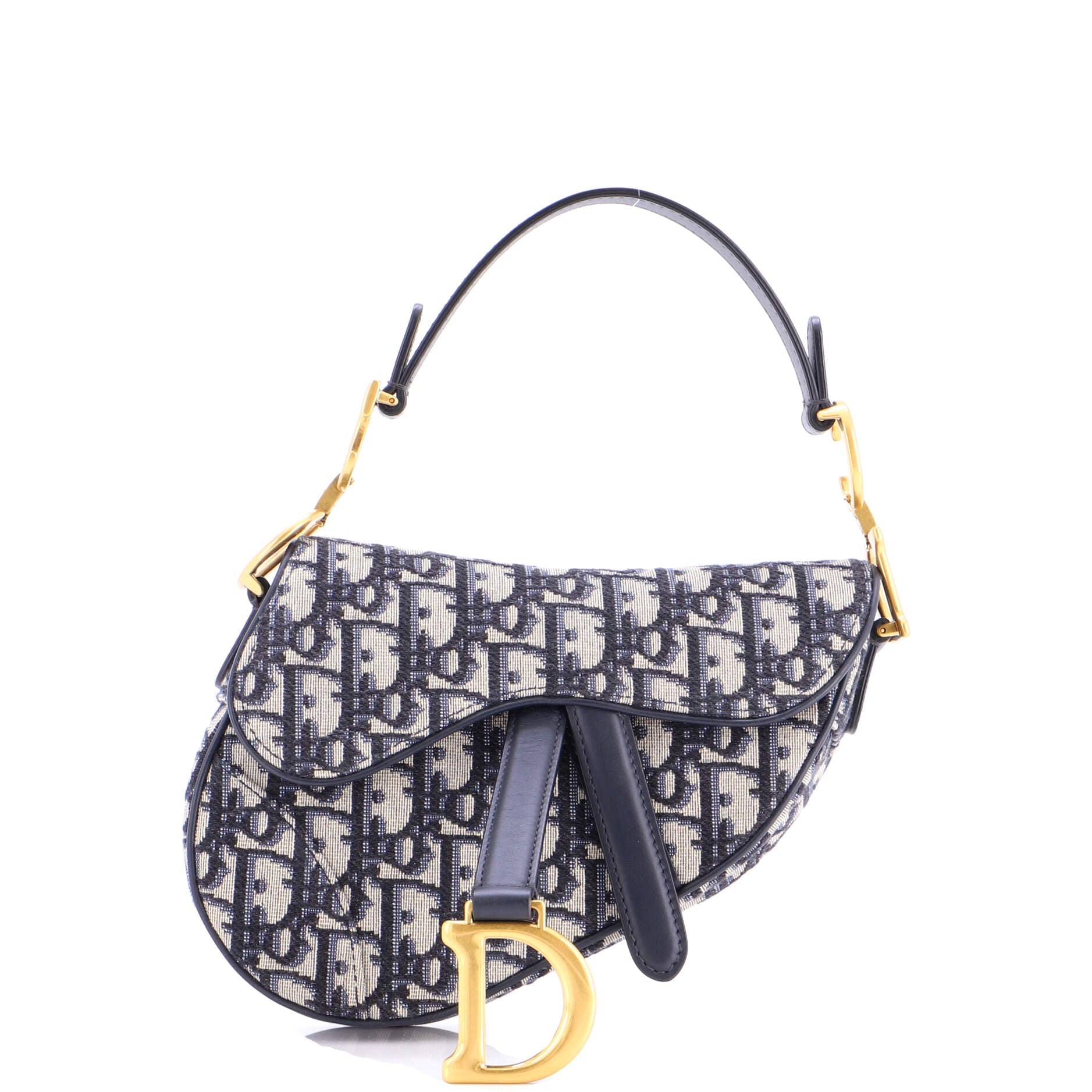 Saddle Handbag Oblique Canvas Mini