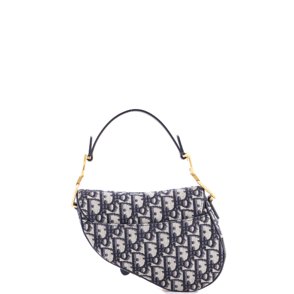 Saddle Handbag Oblique Canvas Mini