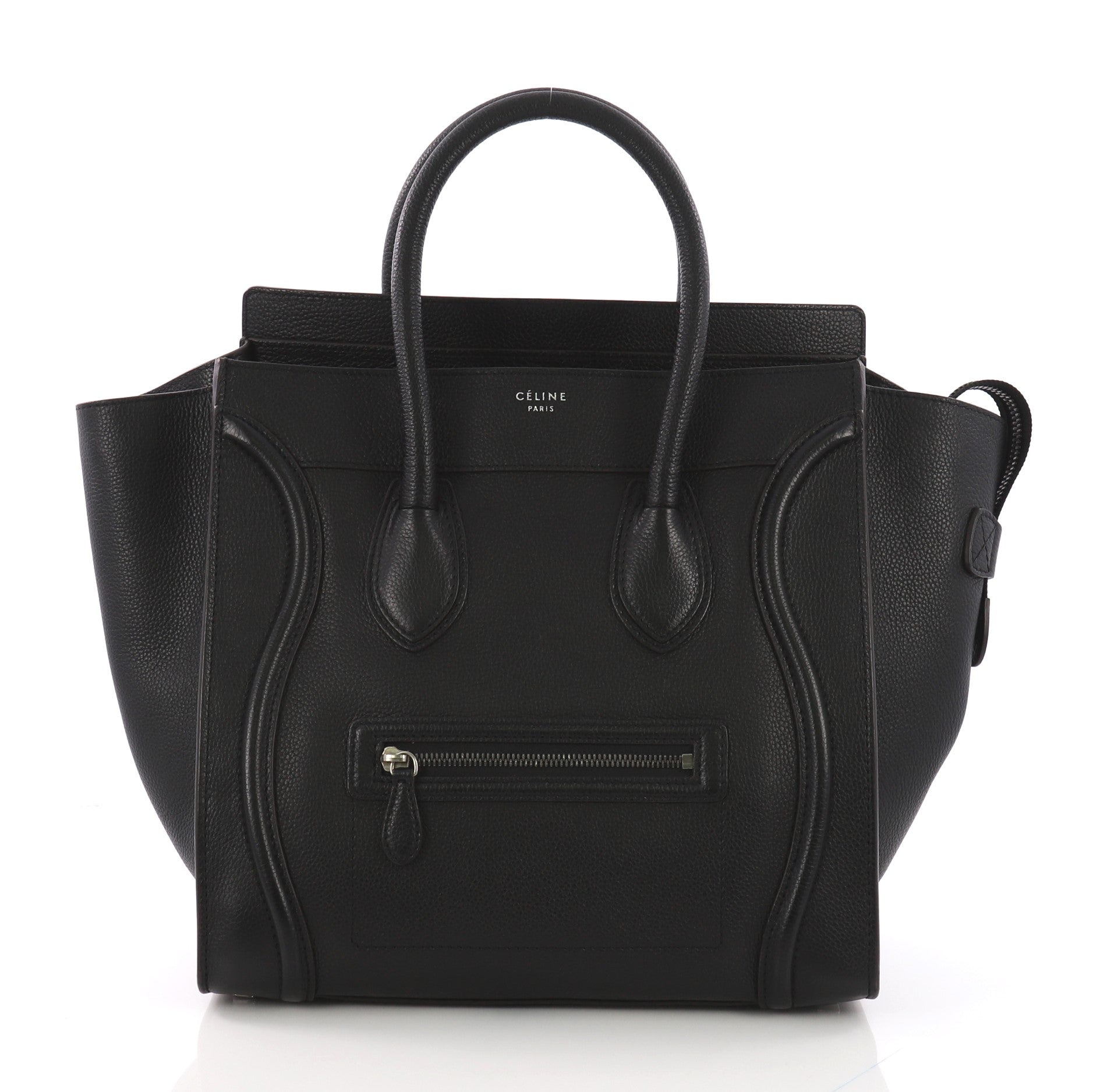 Luggage Handbag Grainy Leather Mini