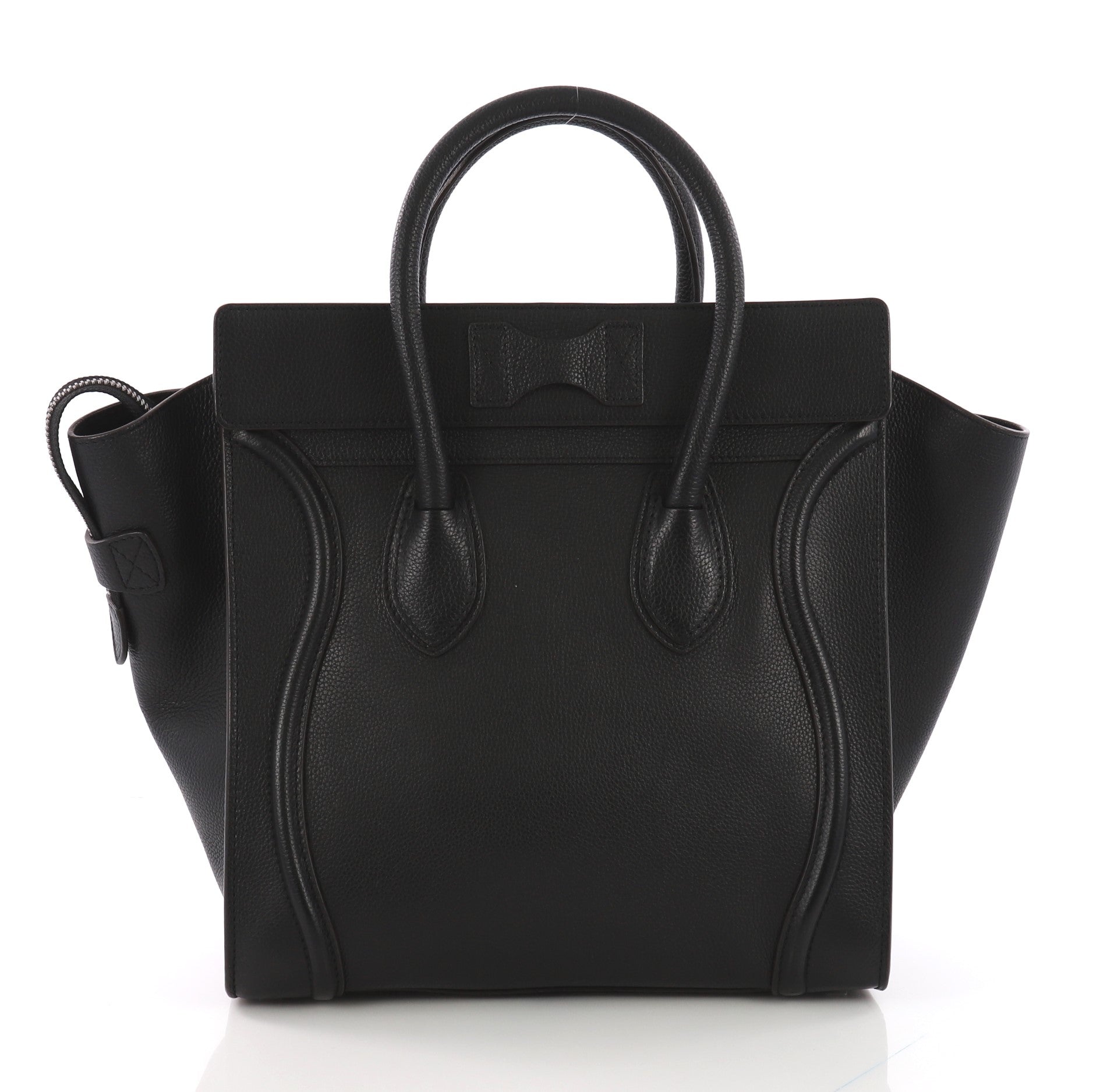 Luggage Handbag Grainy Leather Mini