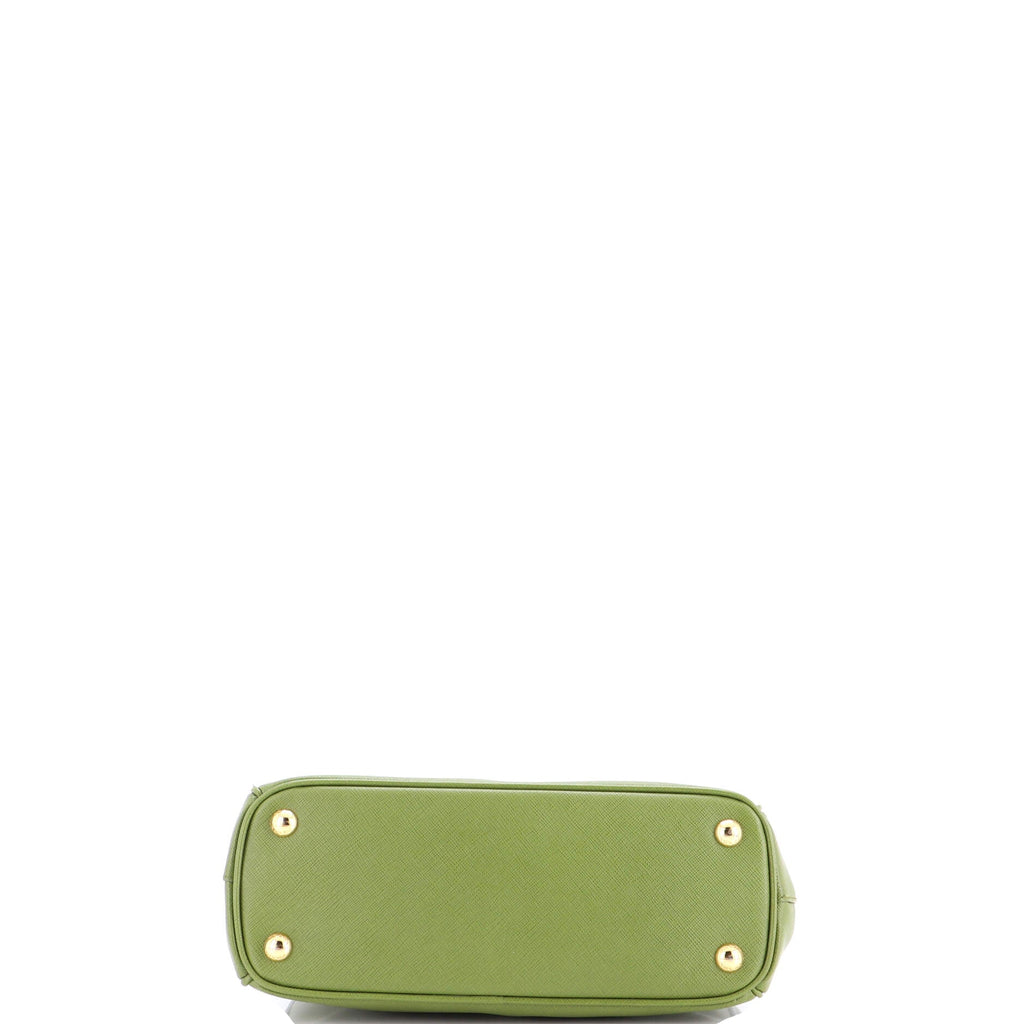 Double Zip Lux Tote Saffiano Leather Mini