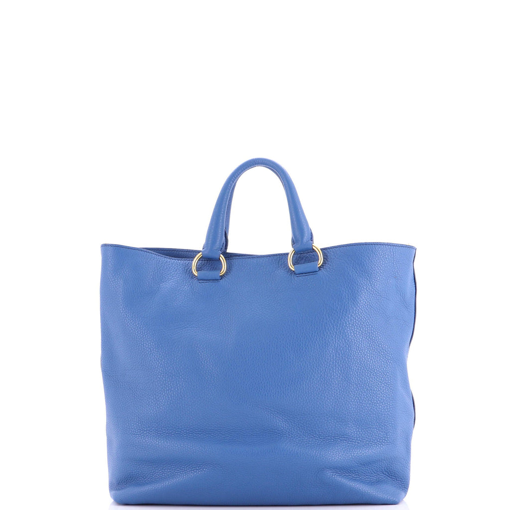 Convertible Shopper Tote Vitello Daino Large