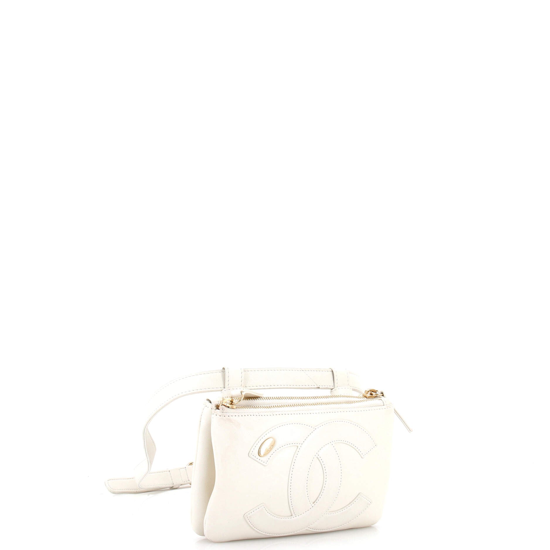 CC Mania Double Zip Belt Bag Lambskin