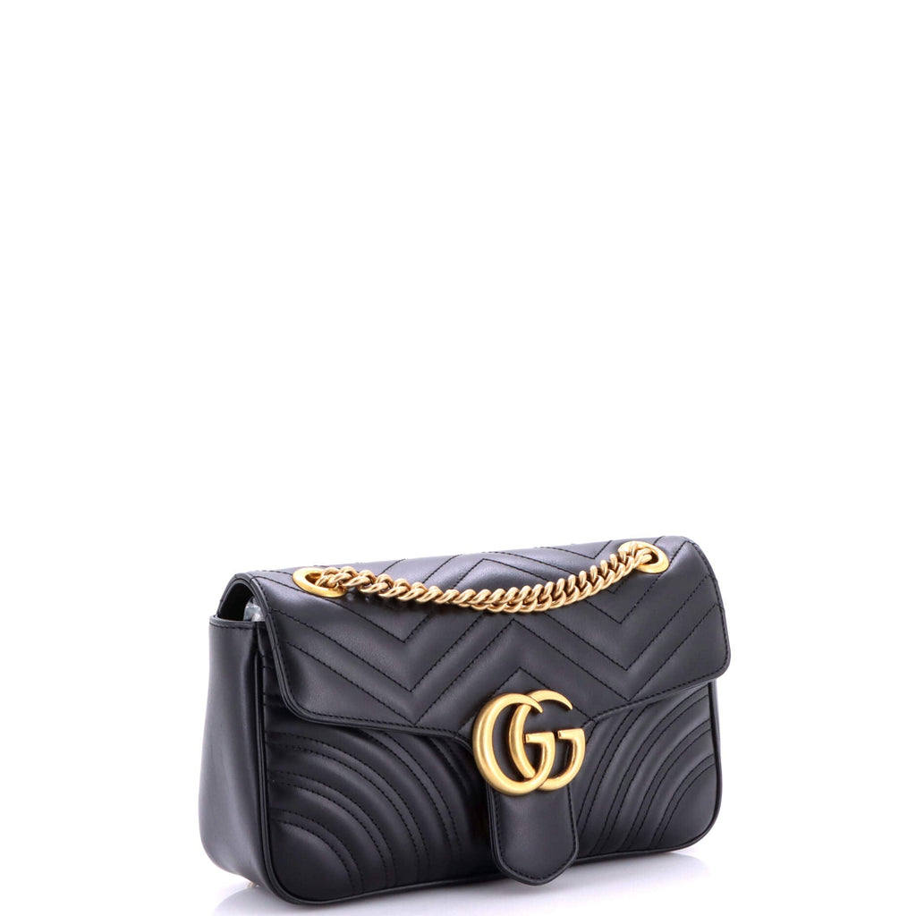GG Marmont Flap Bag Matelasse Leather Medium