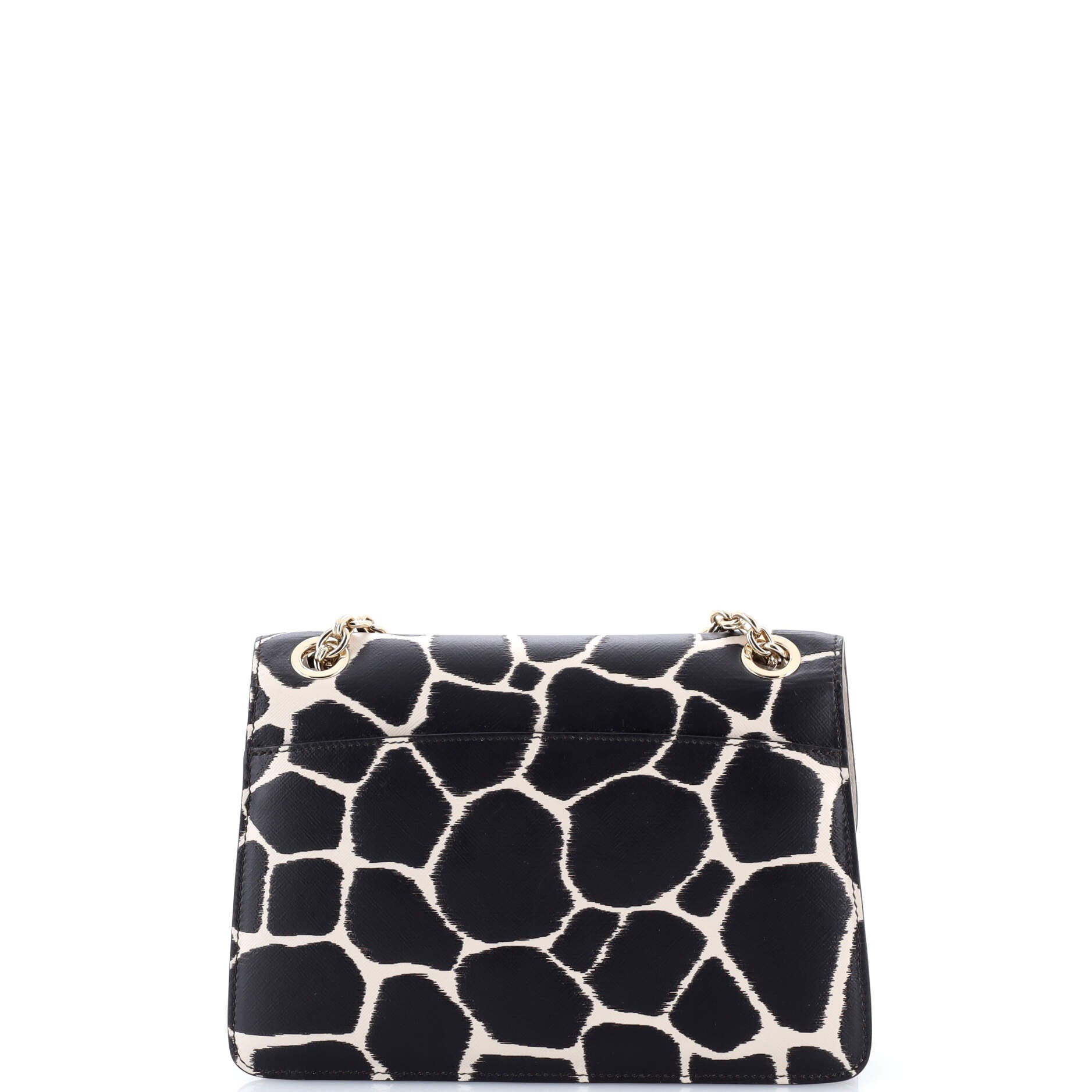 Gancini Turnlock Flap Bag Printed Leather Medium