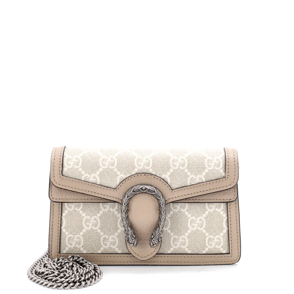 Dionysus Bag GG Coated Canvas with Leather Super Mini