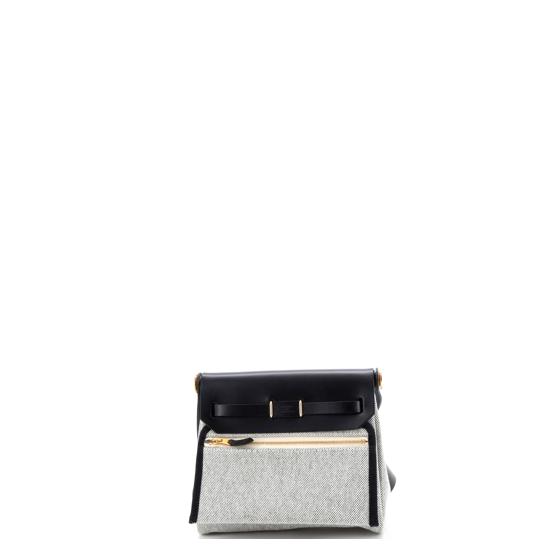 Herbag Zip Toile and Leather 20