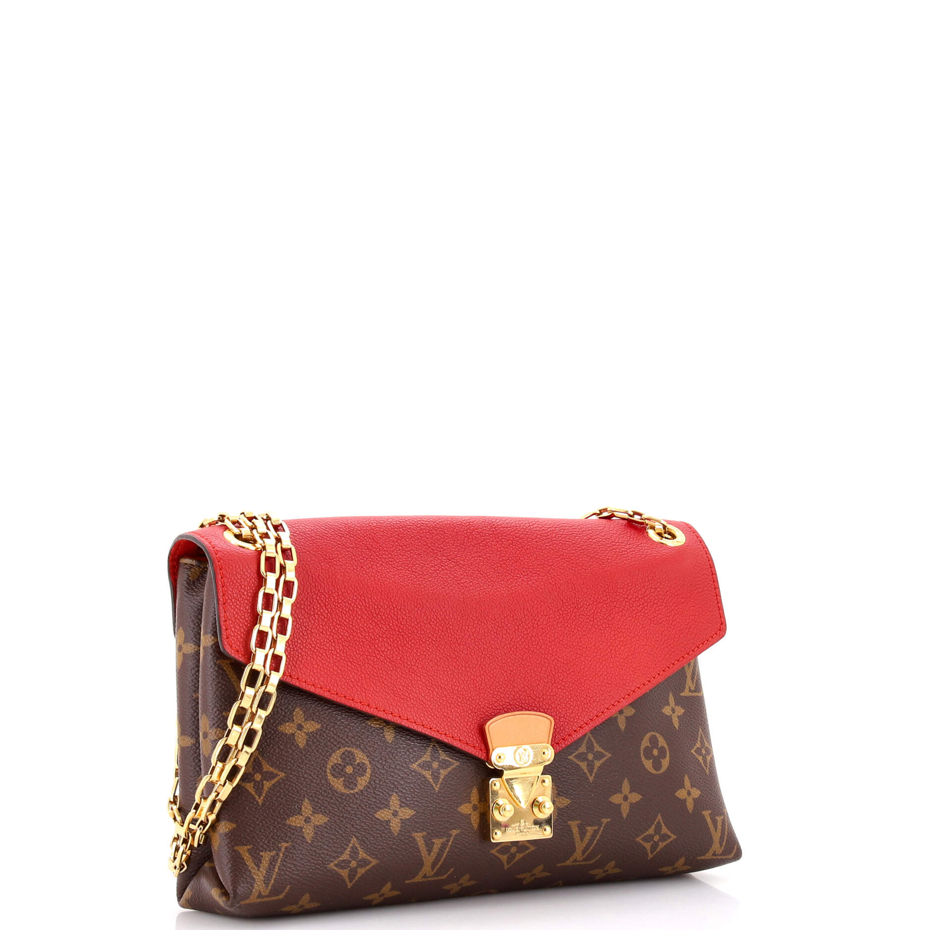 Pallas Chain Shoulder Bag Monogram Canvas and Calfskin