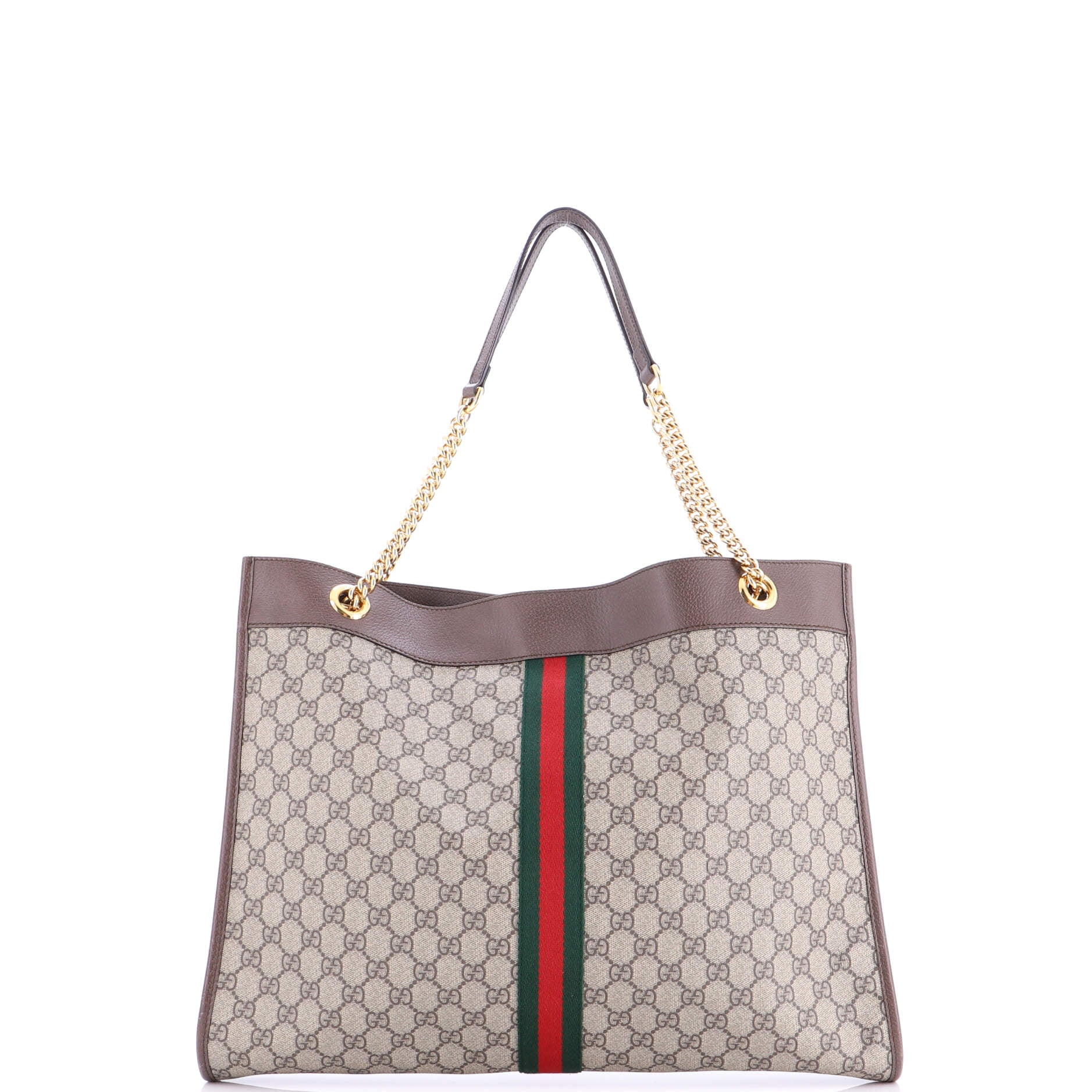 Rajah Chain Tote GG Coated Canvas Large