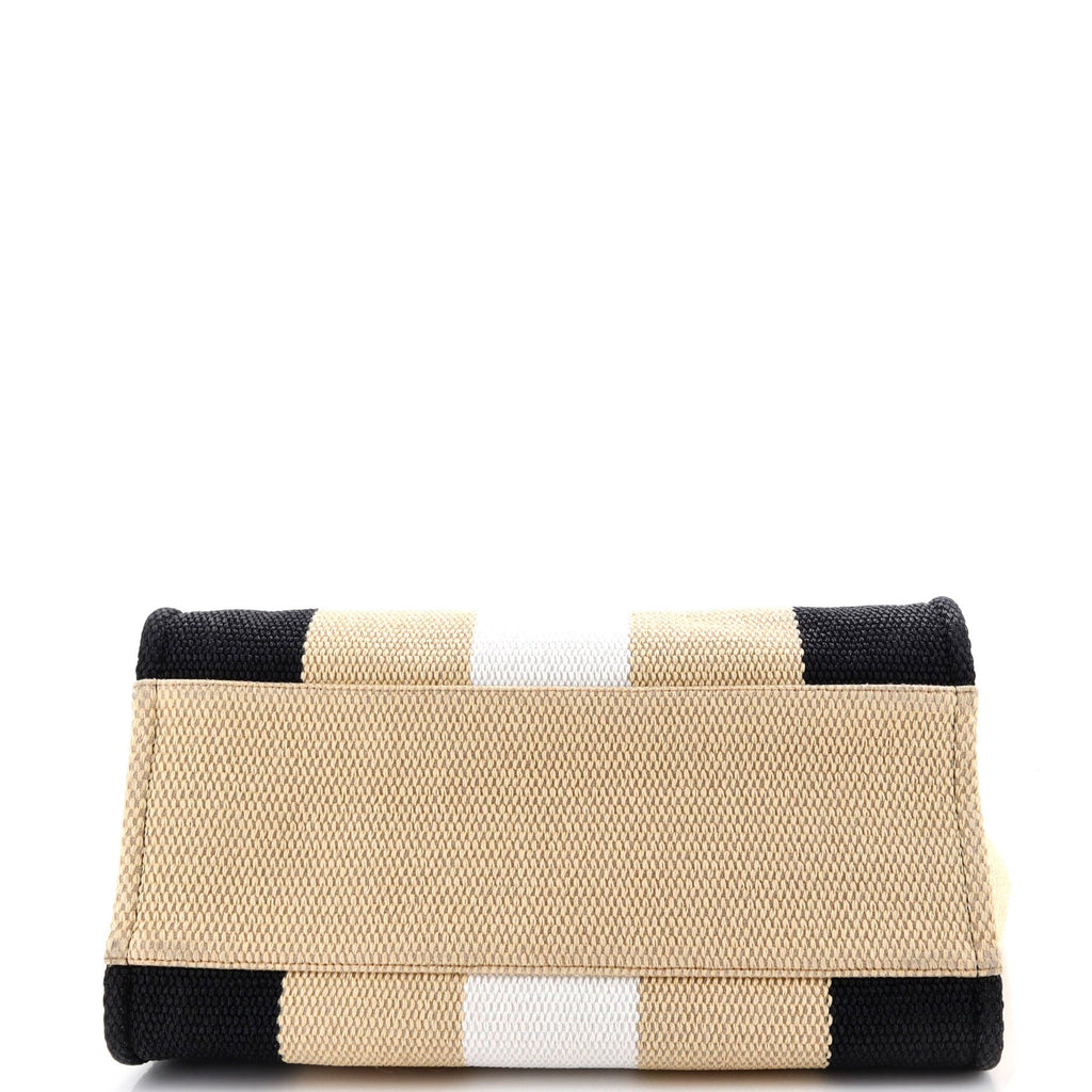 Deauville Tote Striped Viscose Canvas Medium