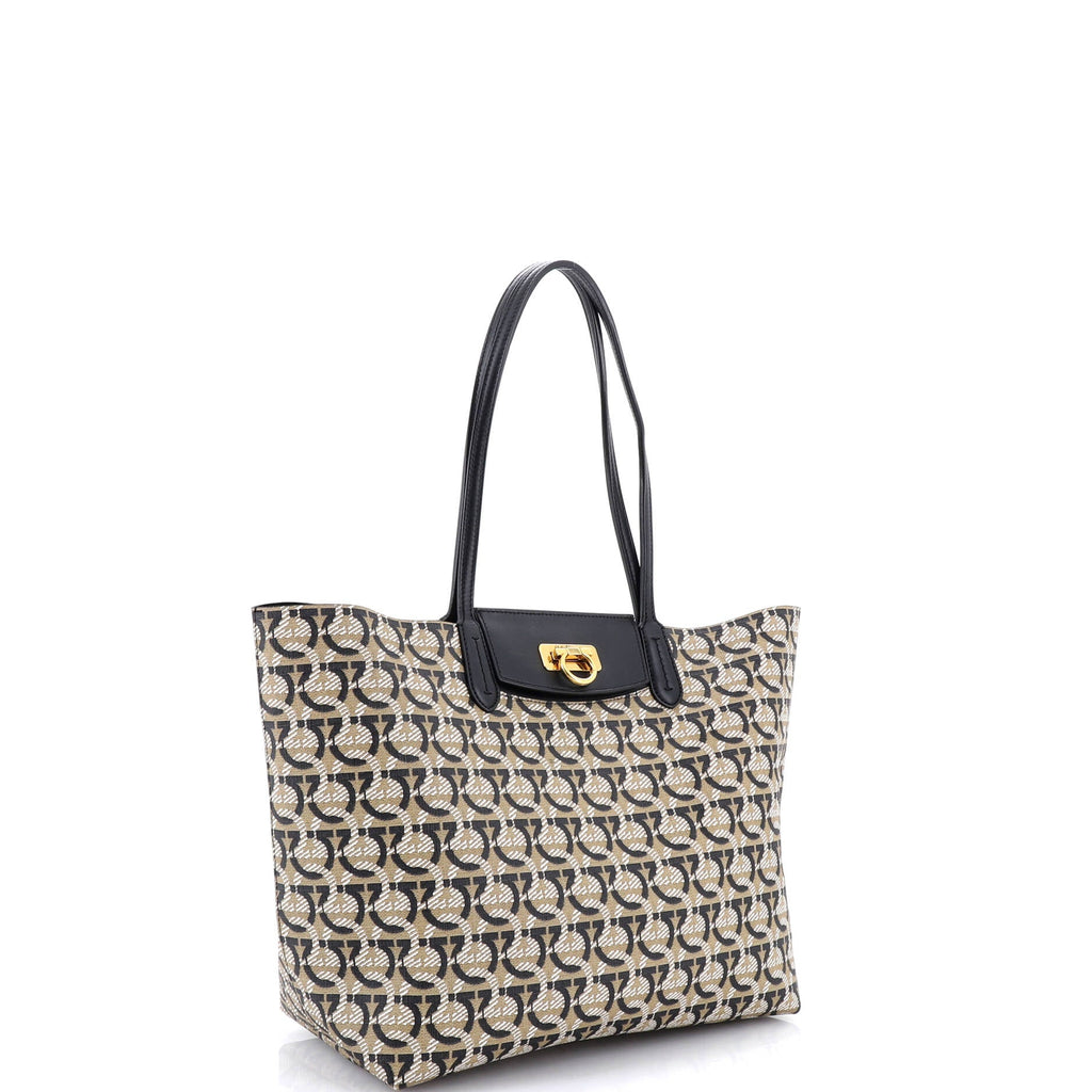Gancini Travel Tote Gancini Jacquard Medium
