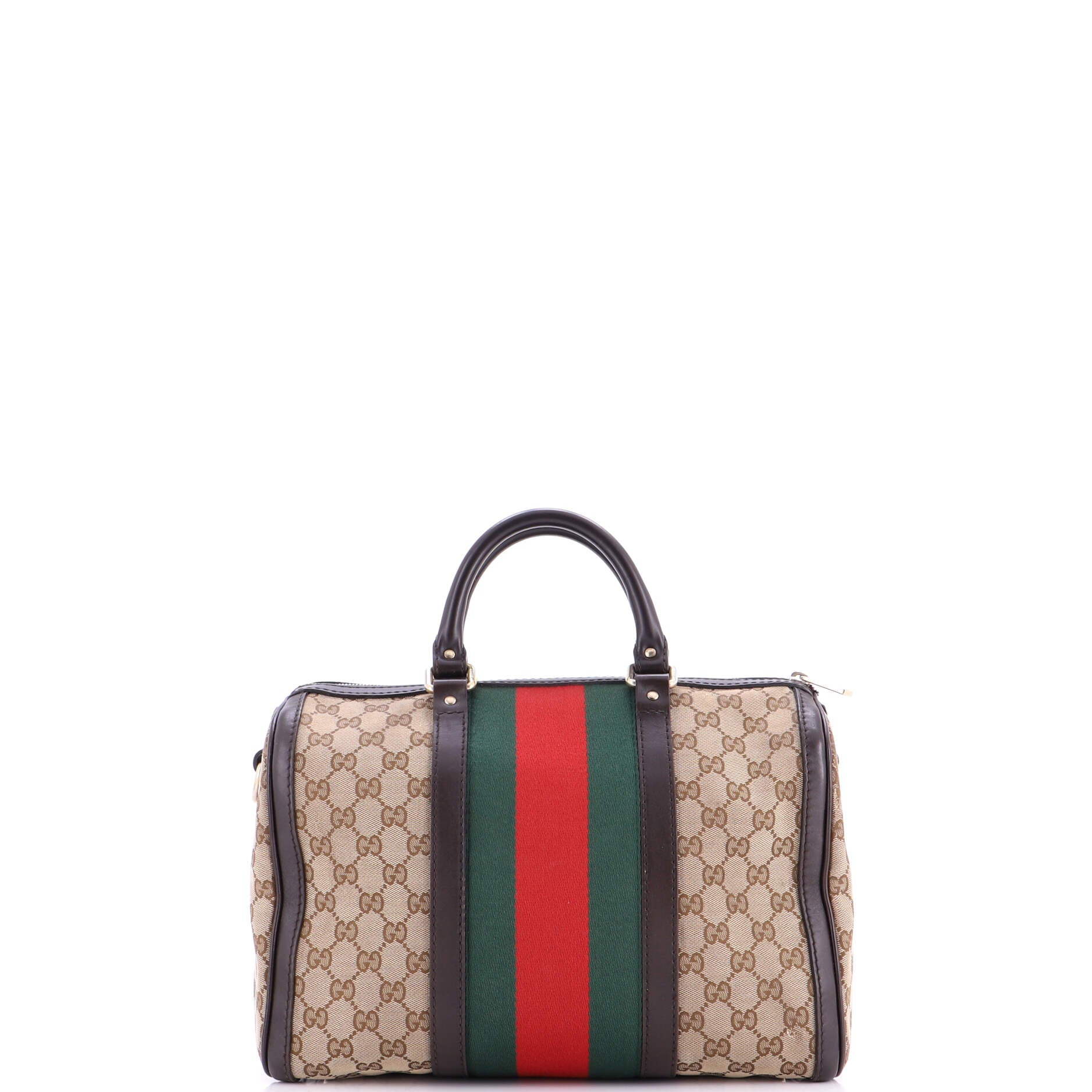 Vintage Web Boston Bag GG Canvas Medium