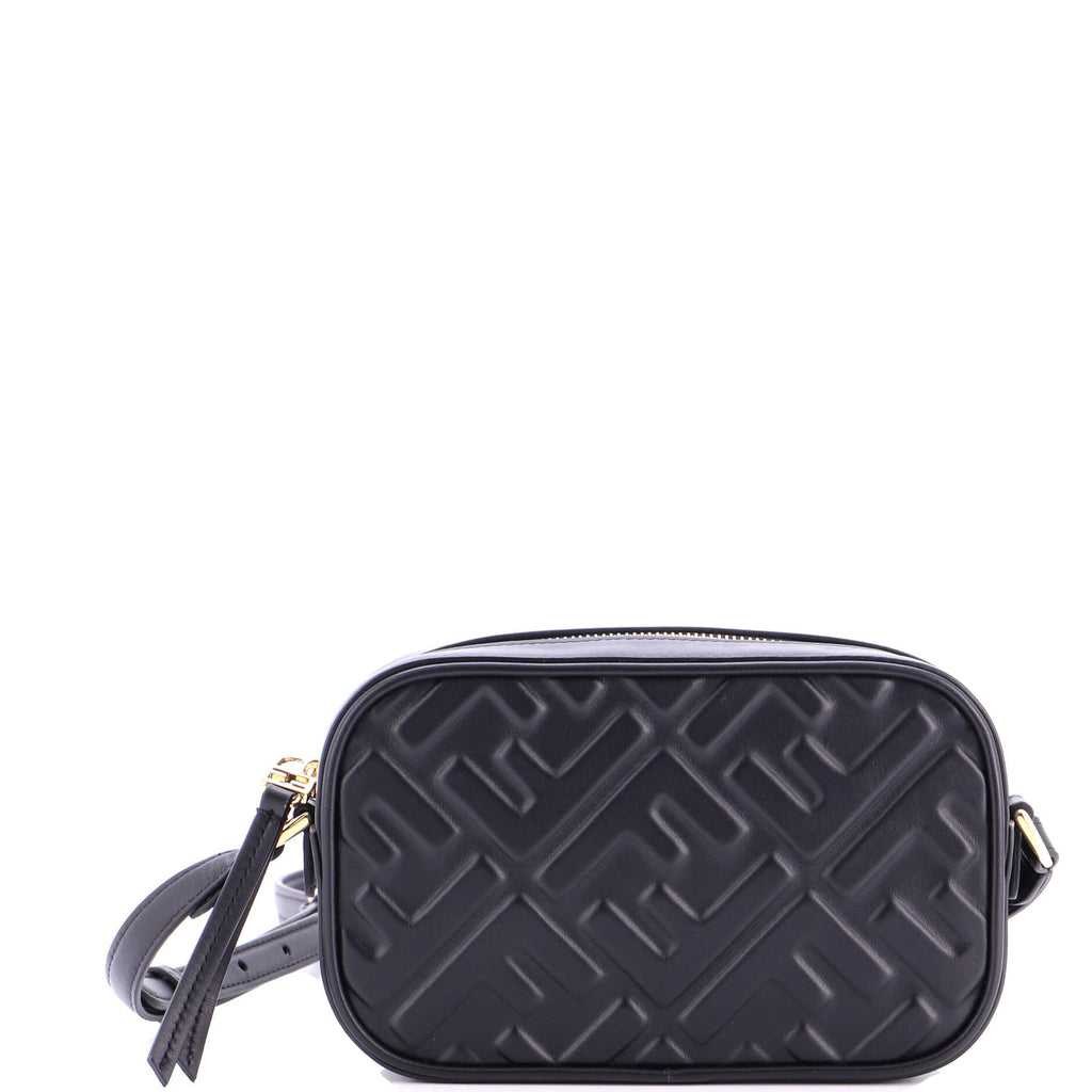 Camera Case Bag Zucca Embossed Leather Mini