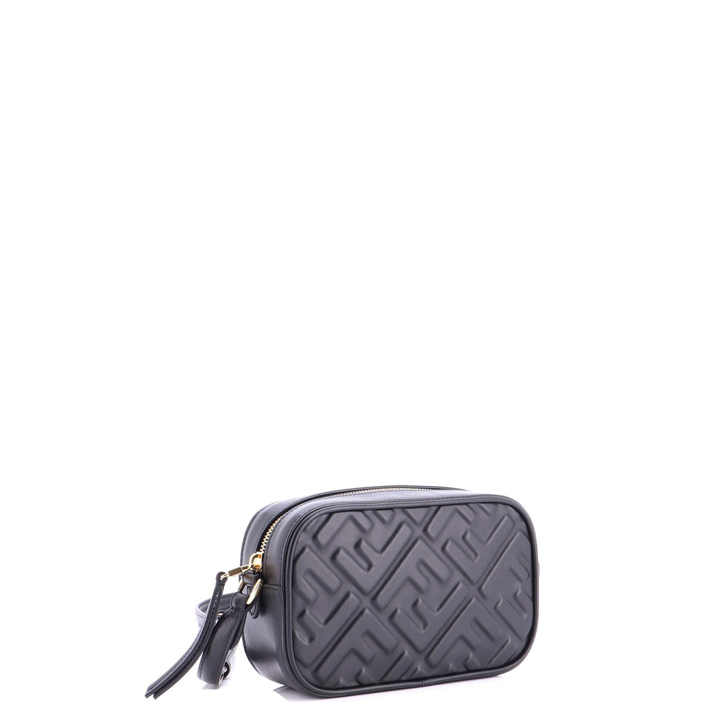Camera Case Bag Zucca Embossed Leather Mini